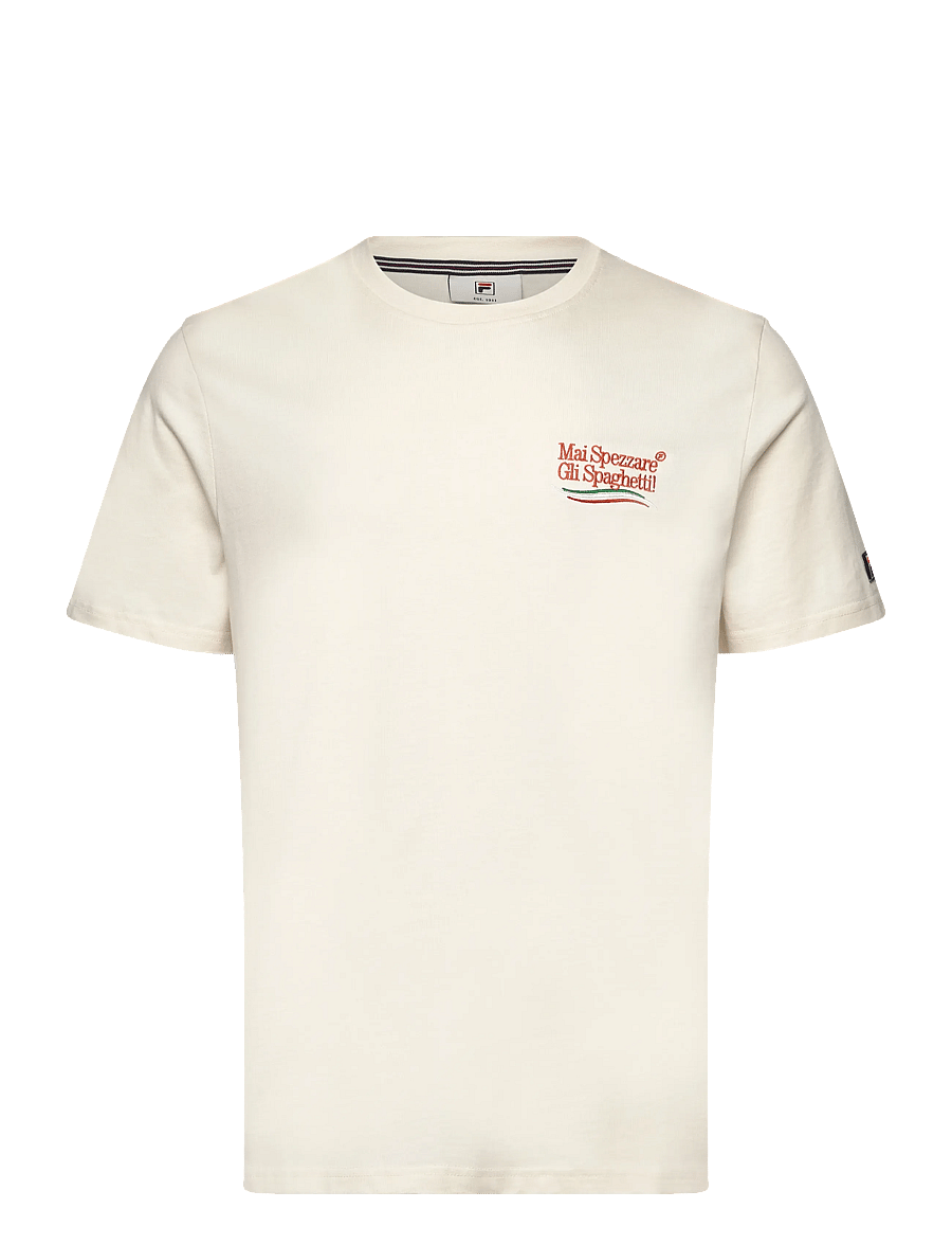 FILA - NAVIGLI PASTA regular graphic t-shirt - oberteile & t-shirts - egret - 1