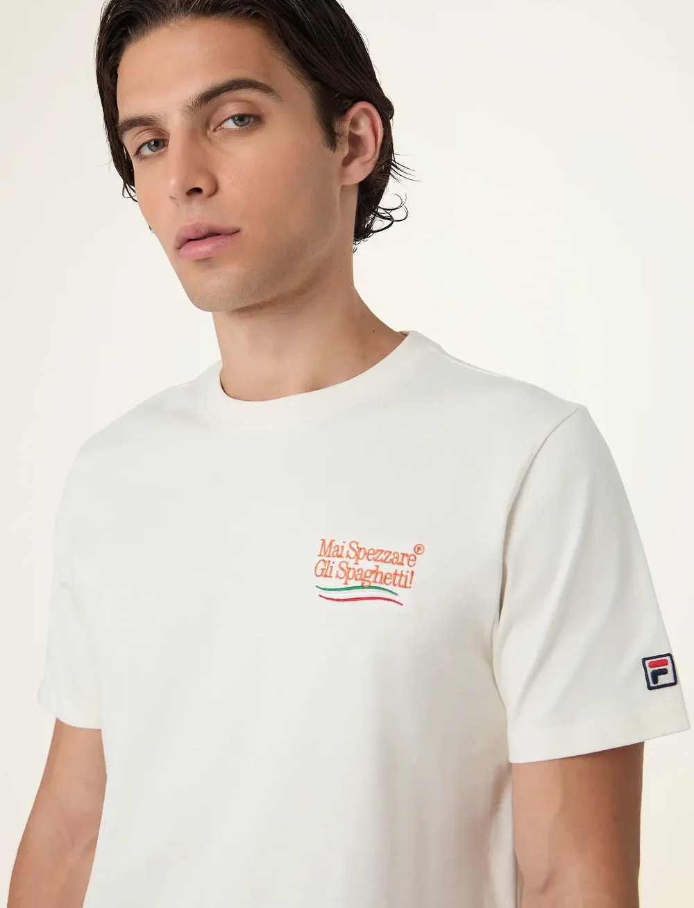 FILA - NAVIGLI PASTA regular graphic t-shirt - t-shirts - egret - 4