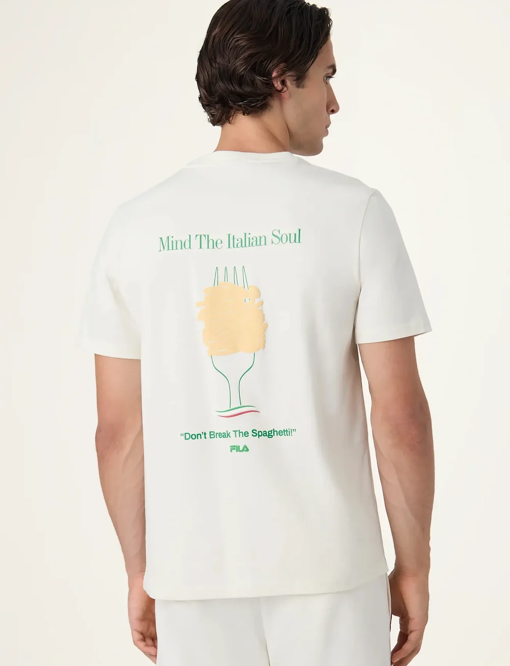 FILA - NAVIGLI PASTA regular graphic t-shirt - t-shirts - egret - 5