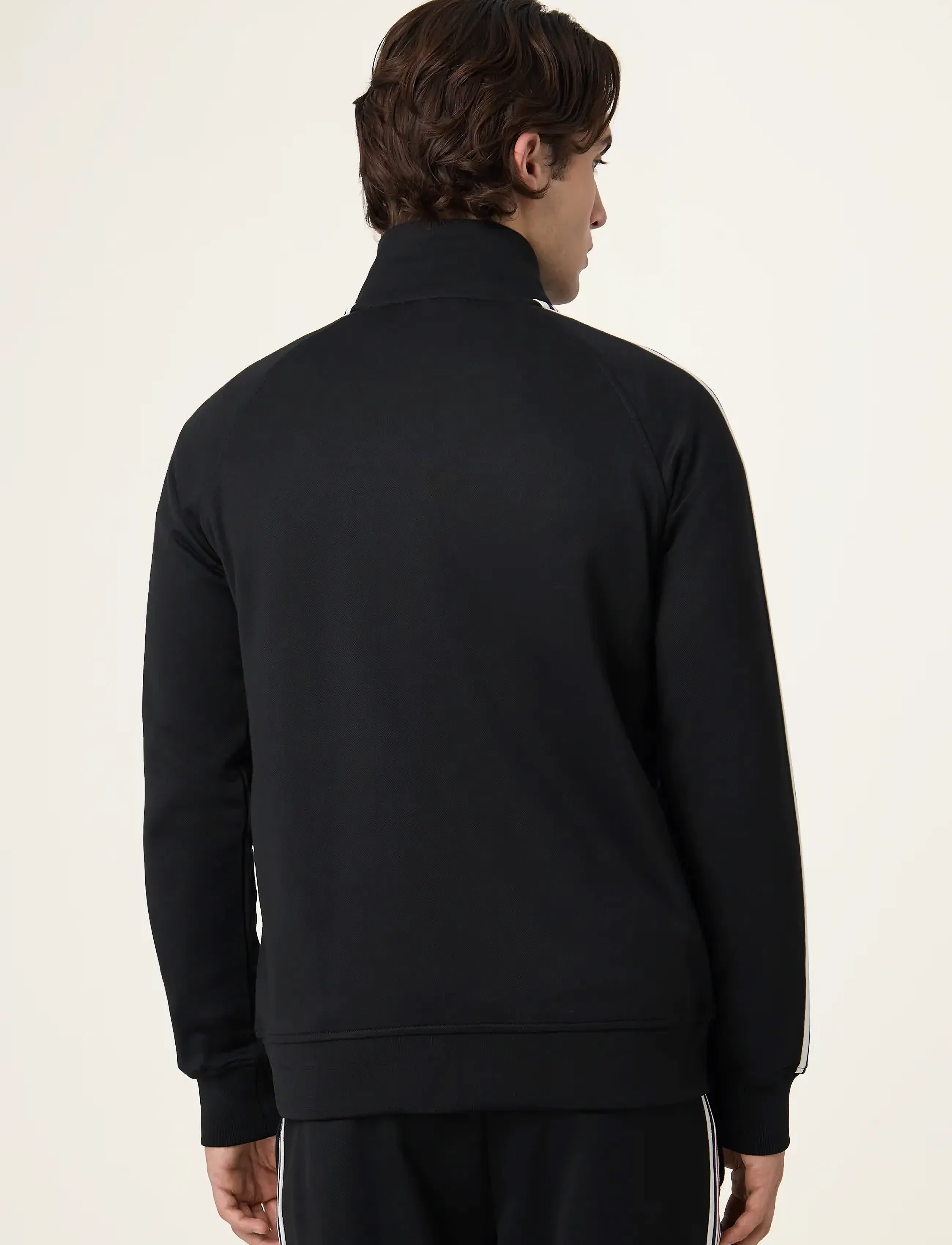 FILA - BIELLA regular taped pique track jacket - alussärgid - black - 3
