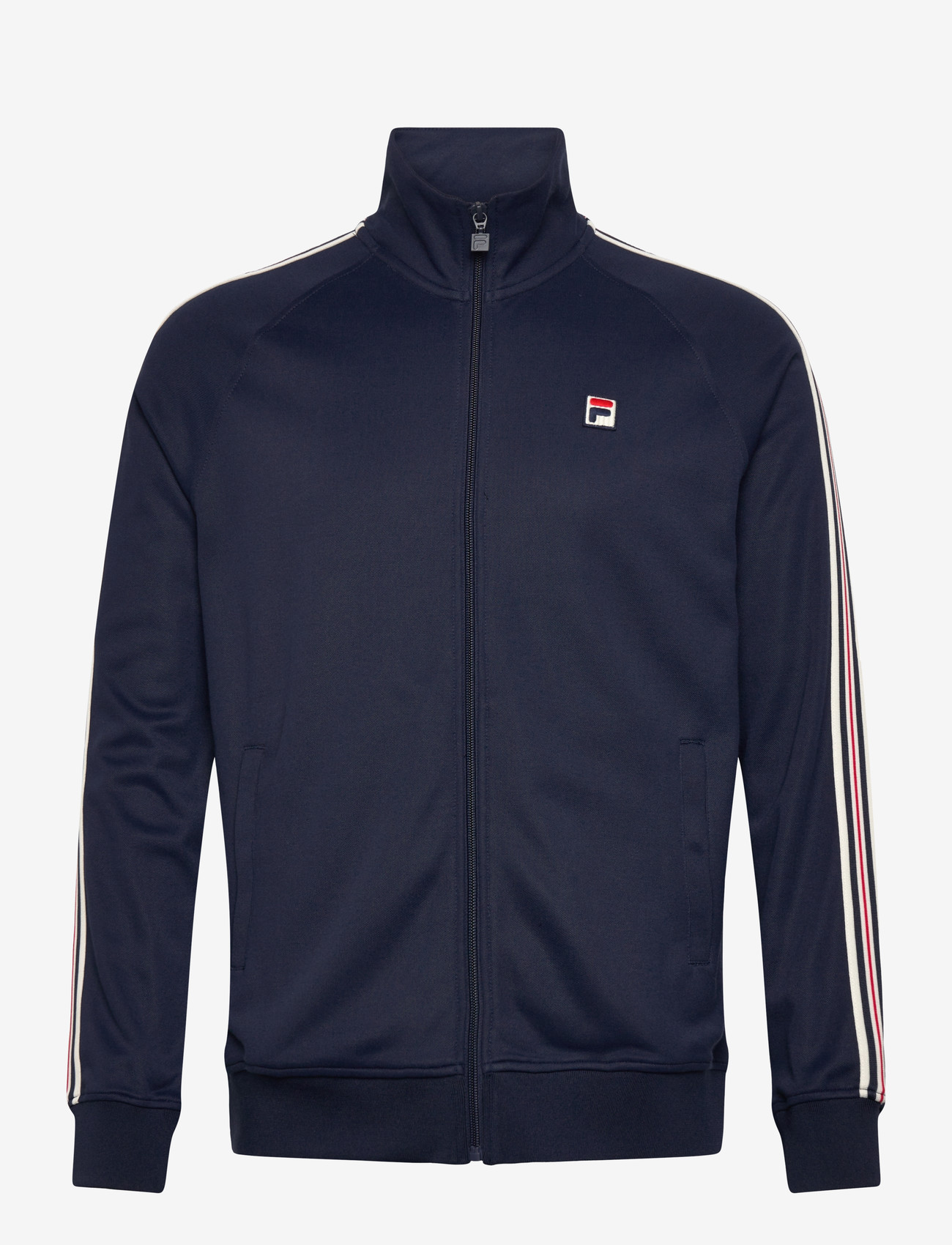 FILA - BIELLA regular taped pique track jacket - sportjacken - black iris - 0