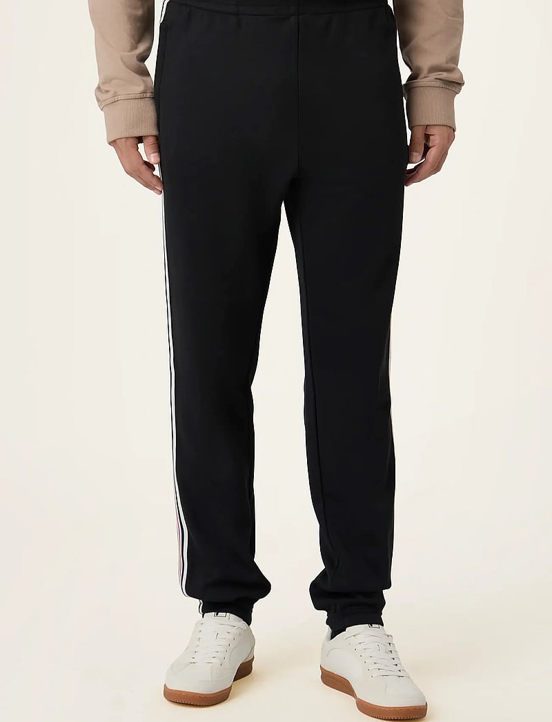 FILA - BIELLA regular taped pique track pants - sweatpants - black - 0
