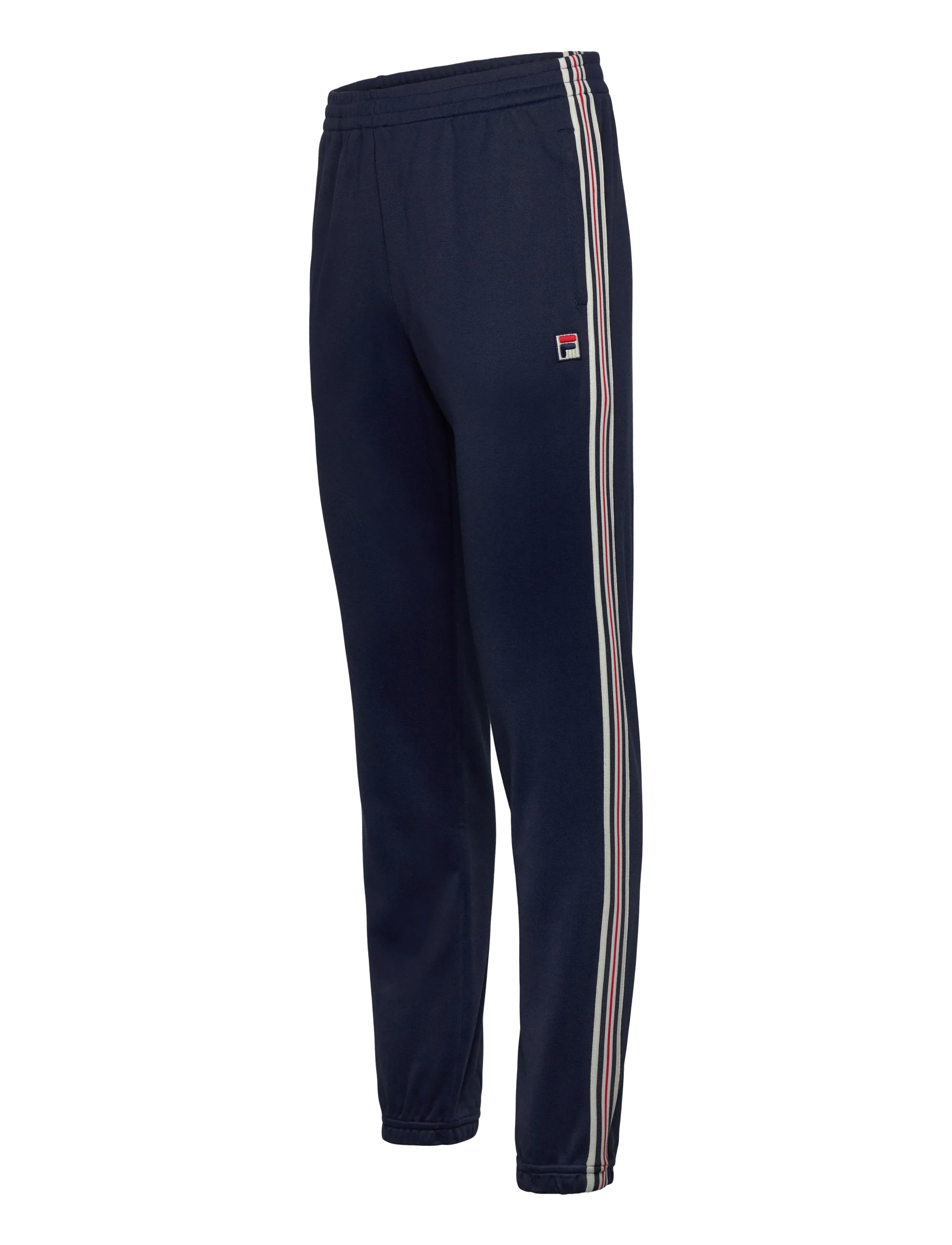 FILA - BIELLA regular taped pique track pants - pants - black iris - 3