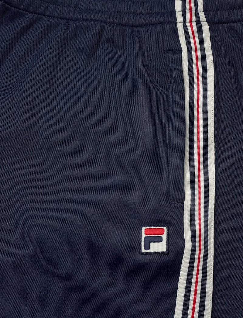 FILA - BIELLA regular taped pique track pants - bukser - black iris - 4