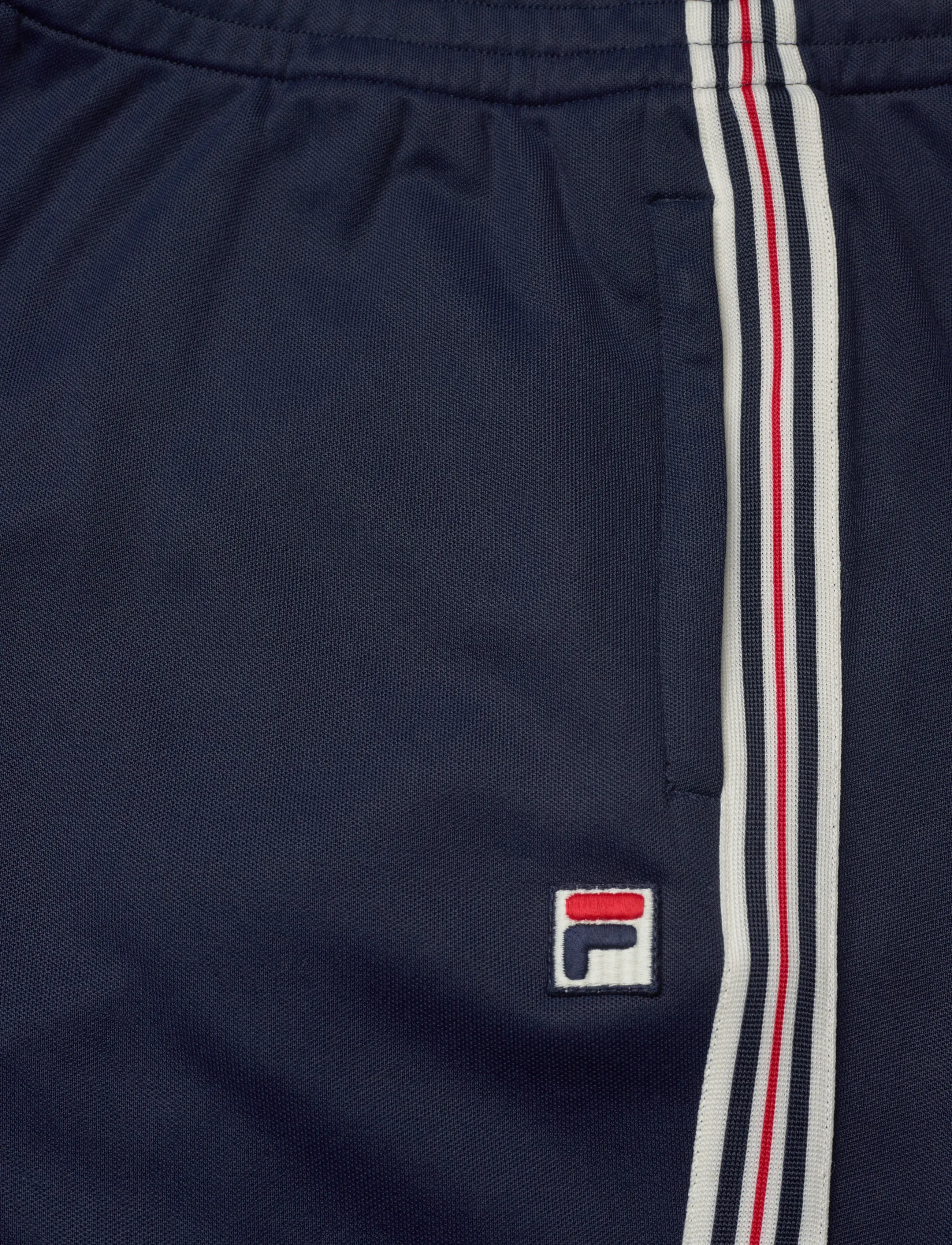 FILA - BIELLA regular taped pique track pants - pants - black iris - 4