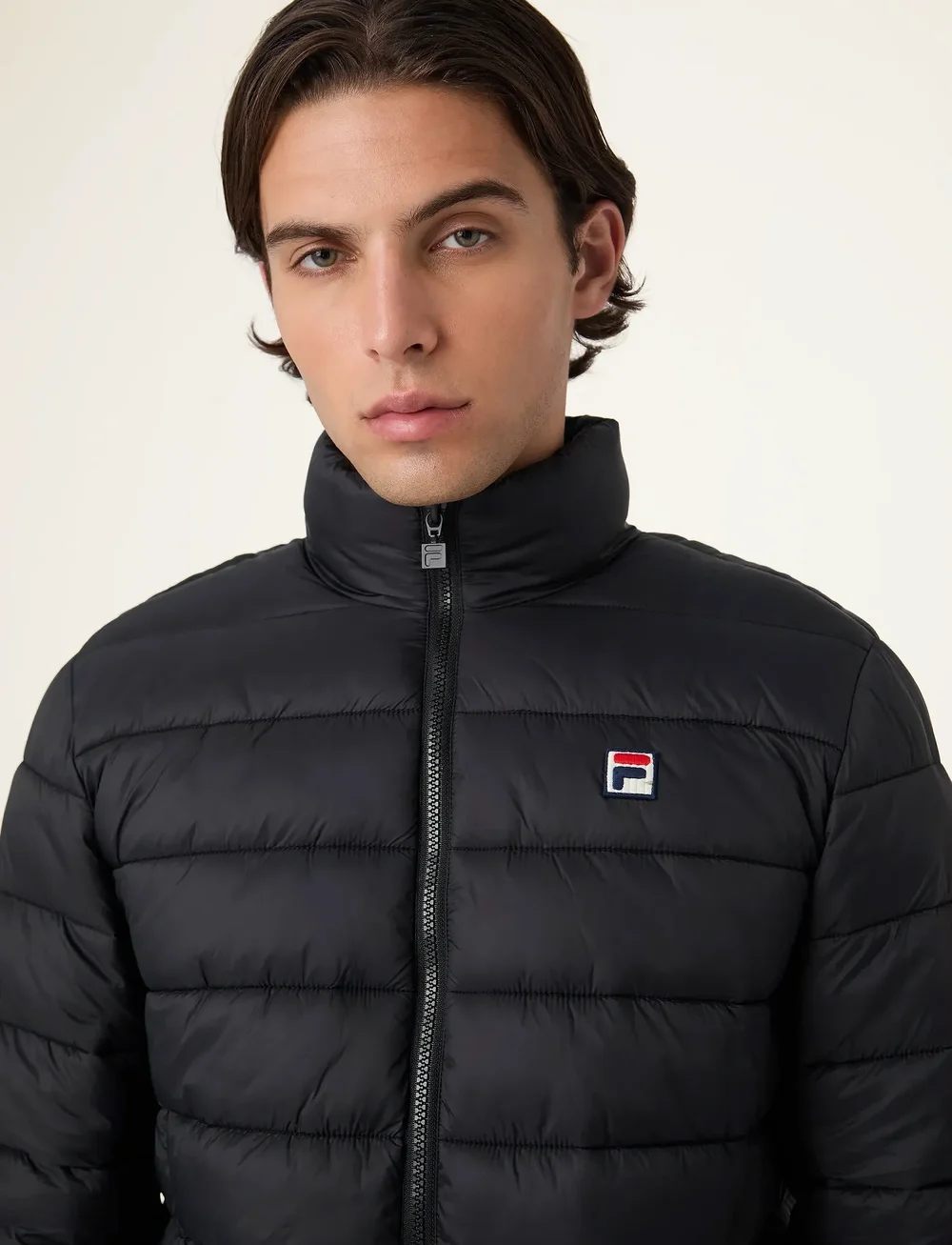 FILA - MILANO regular thin puffer jacket - ziemas jakas - black - 4