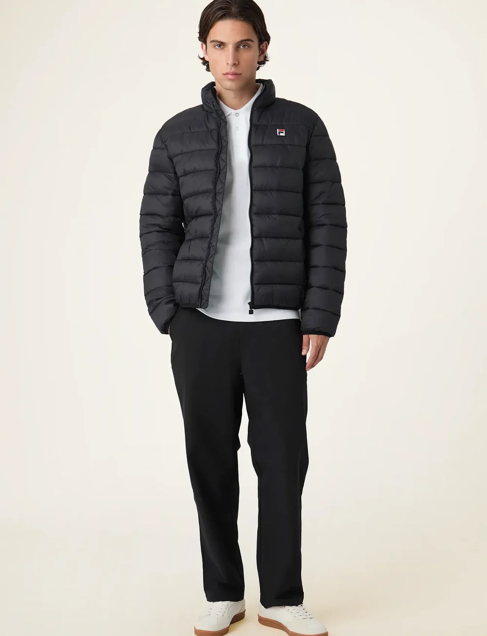FILA - MILANO regular thin puffer jacket - ziemas jakas - black - 5