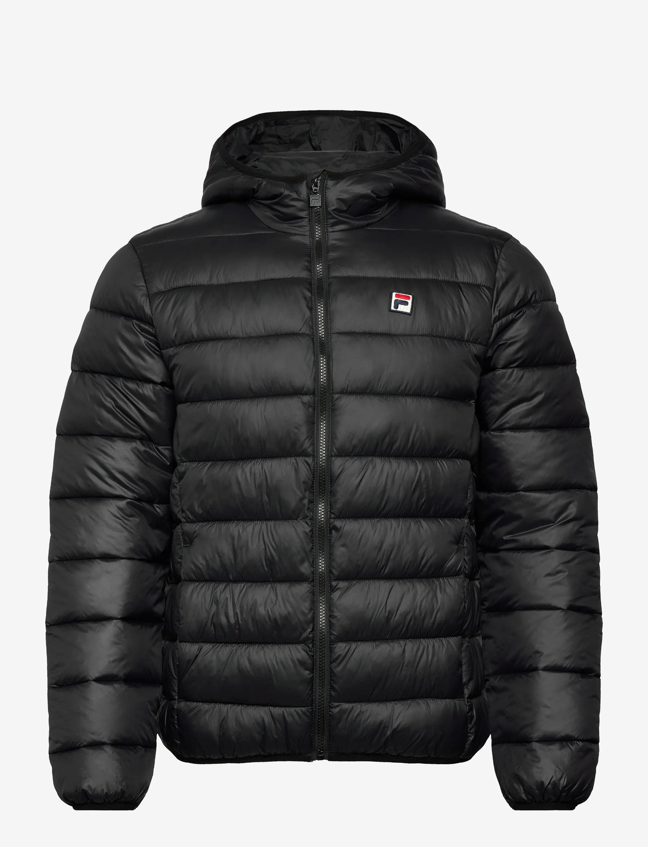 FILA - MILANO regular hooded thin puffer jacket - winter jackets - black - 1