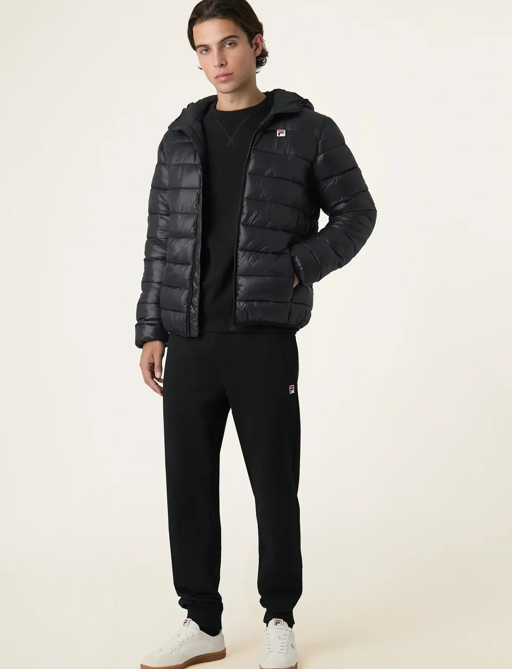FILA - MILANO regular hooded thin puffer jacket - winterjacken - black - 4