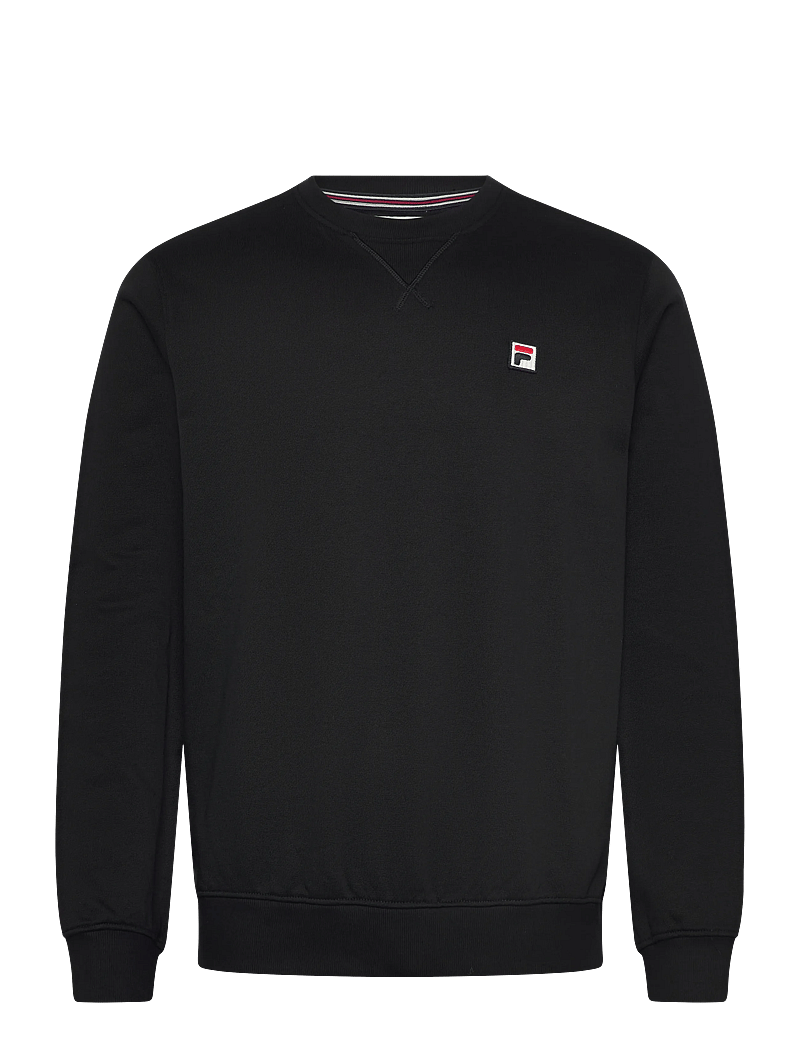 FILA - BIELLA regular crewneck sweatshirt - oberteile - black - 0