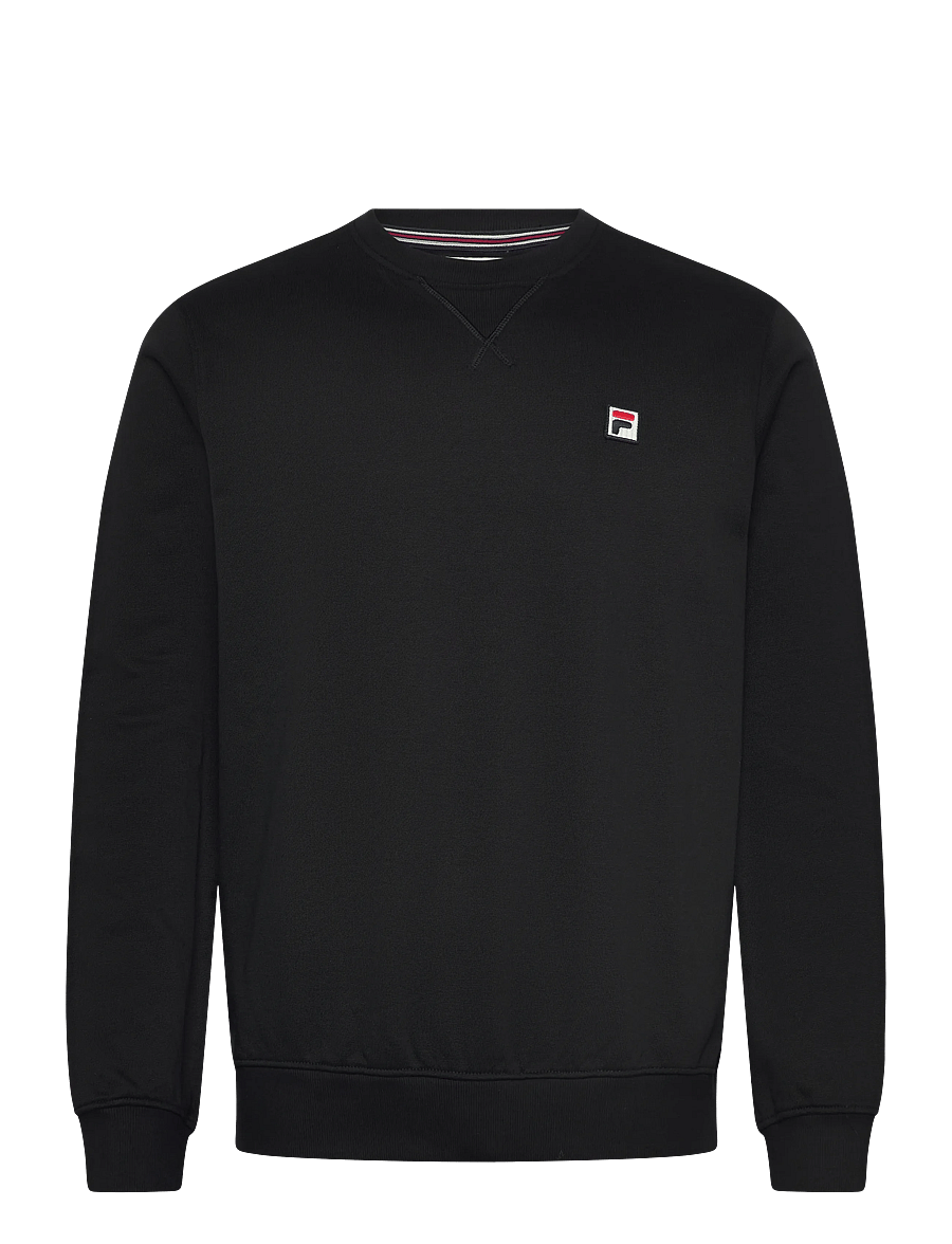 FILA - BIELLA regular crewneck sweatshirt - oberteile - black - 0