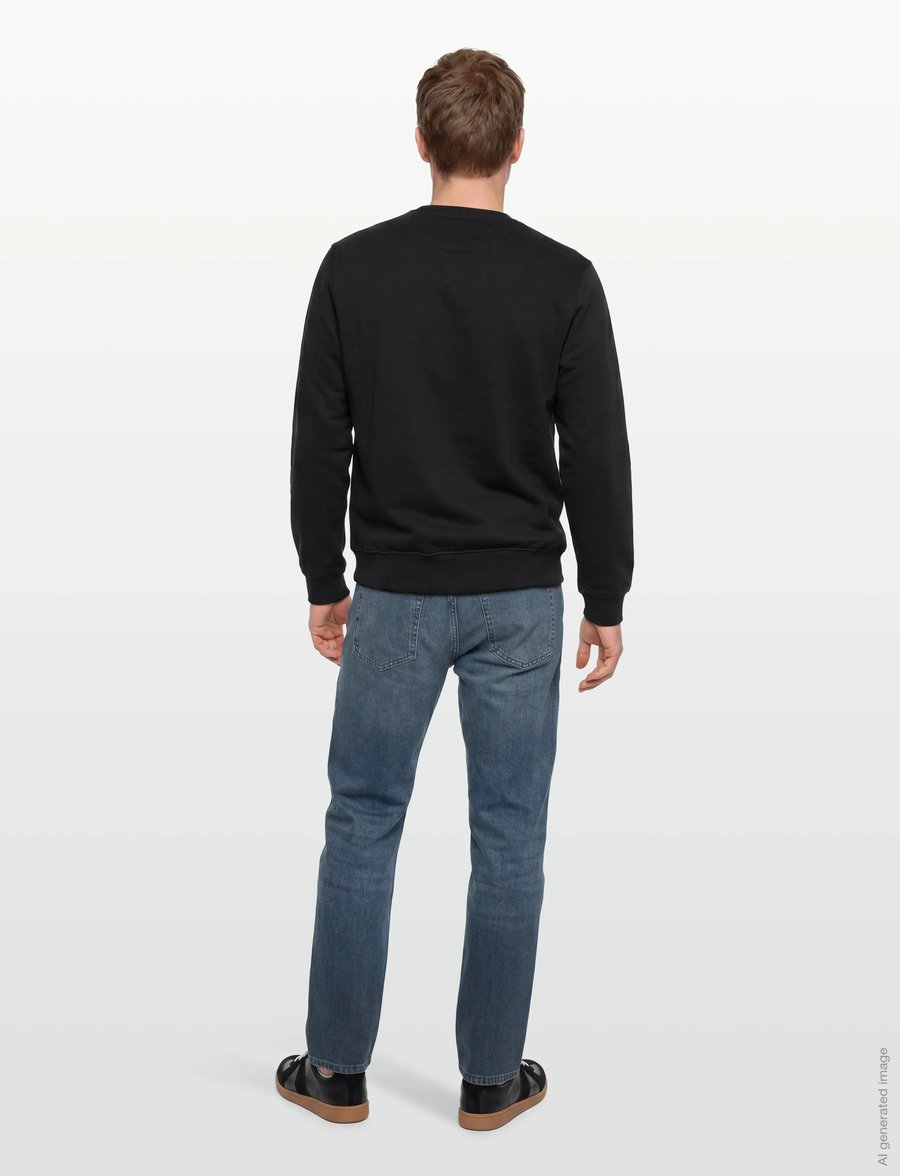 FILA - BIELLA regular crewneck sweatshirt - oberteile - black - 4