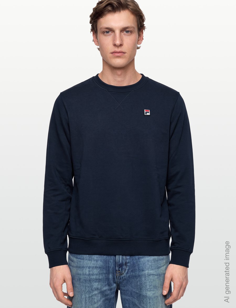 FILA - BIELLA regular crewneck sweatshirt - oberteile - dark sapphire - 3