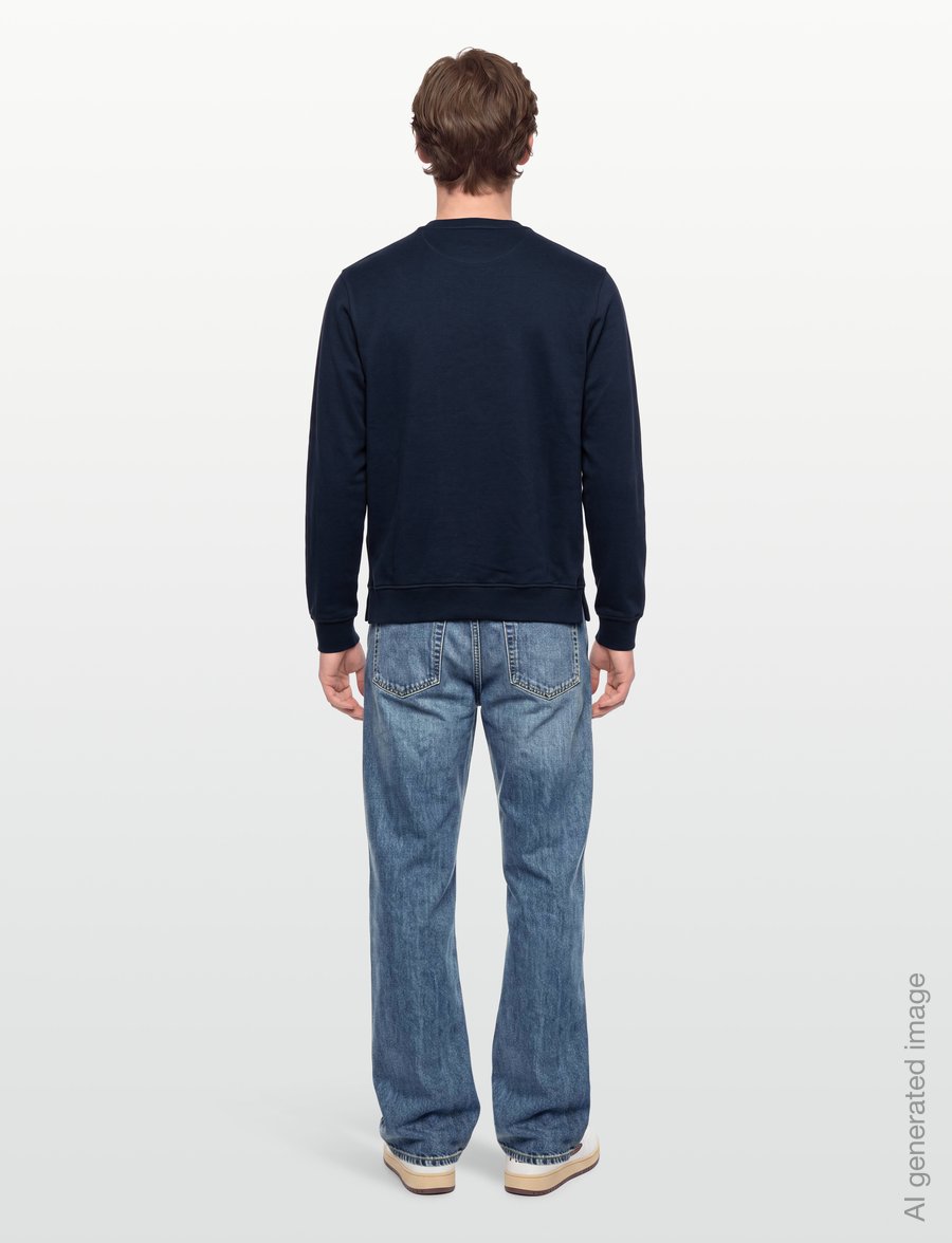 FILA - BIELLA regular crewneck sweatshirt - oberteile - dark sapphire - 4