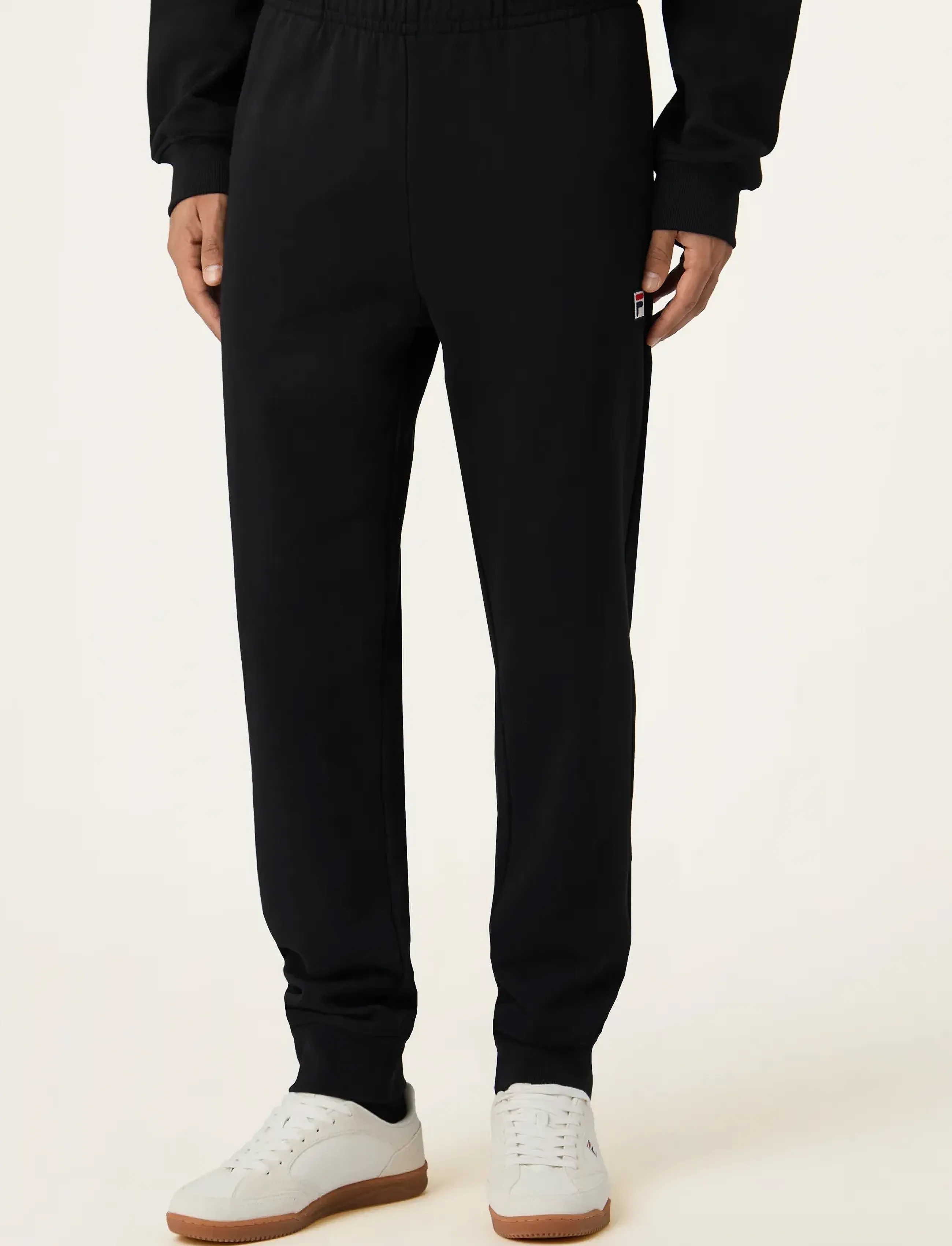 FILA Biella Regular Sweatpants, XS, Black, Underdele > Joggingbukser, Herre