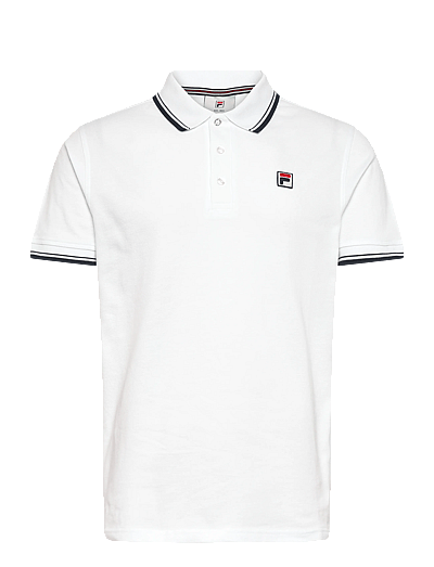 FILA BIELLA regular tipped polo shirt - Polos - BRIGHT WHITE / white