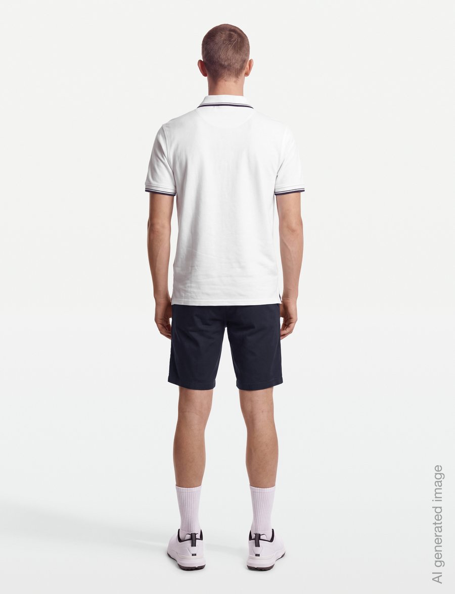 FILA - BIELLA regular tipped polo shirt - alussärgid ja t-särgid - bright white - 4