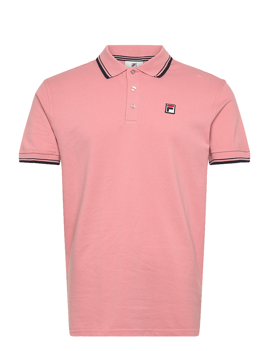 FILA - BIELLA regular tipped polo shirt - toppar & t-shirts - mellow rose - 0