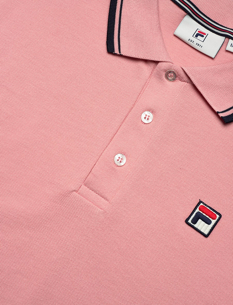 FILA - BIELLA regular tipped polo shirt - toppar & t-shirts - mellow rose - 2