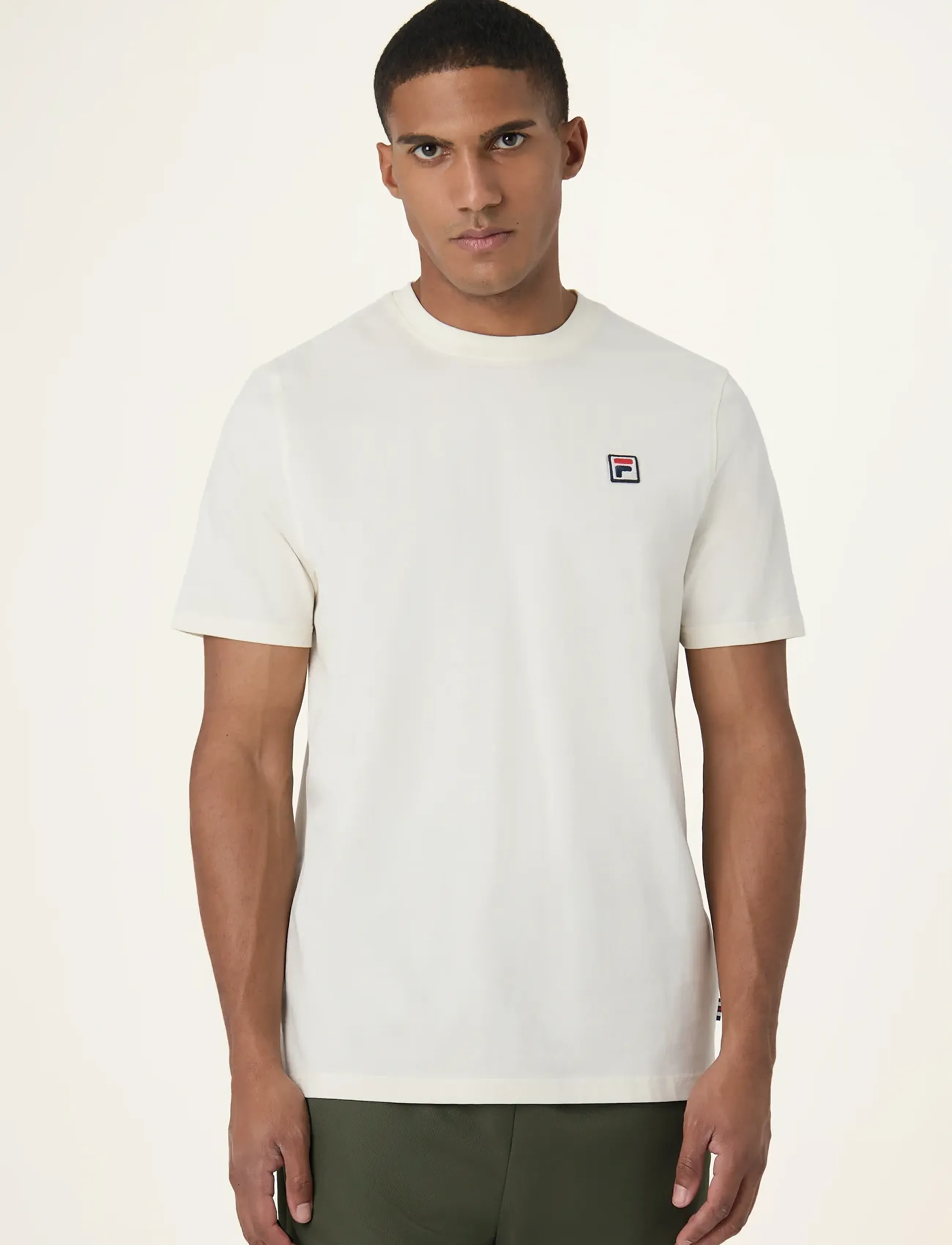 FILA BIELLA regular short sleeve t-shirt - T-shirts - EGRET / cream