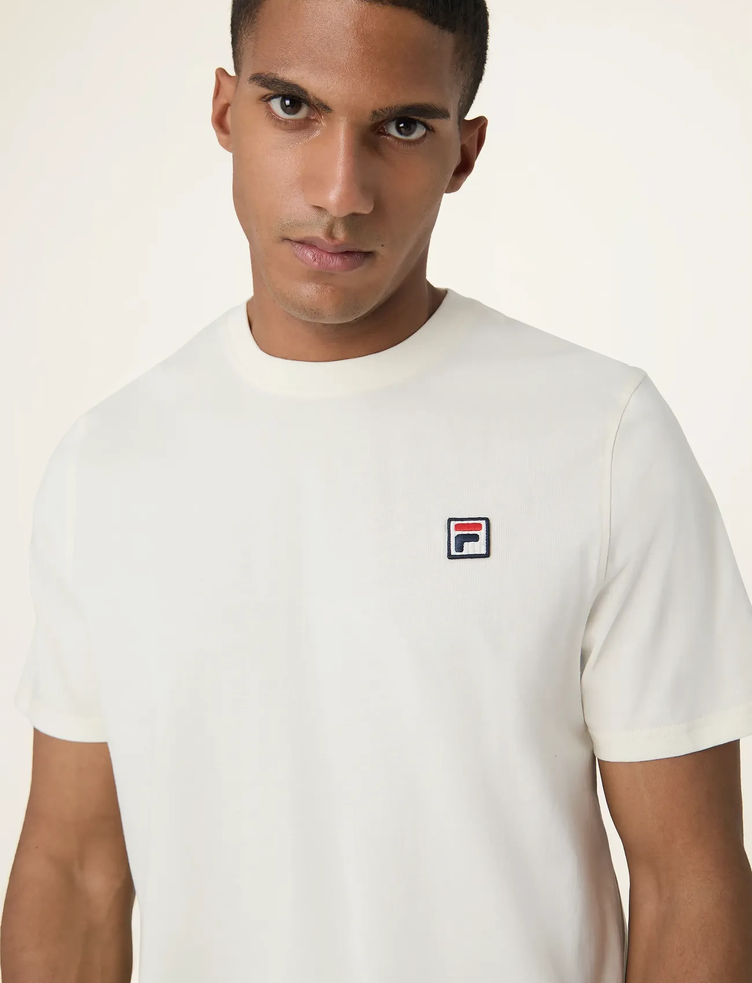 FILA - BIELLA regular short sleeve t-shirt - alussärgid ja t-särgid - egret - 5