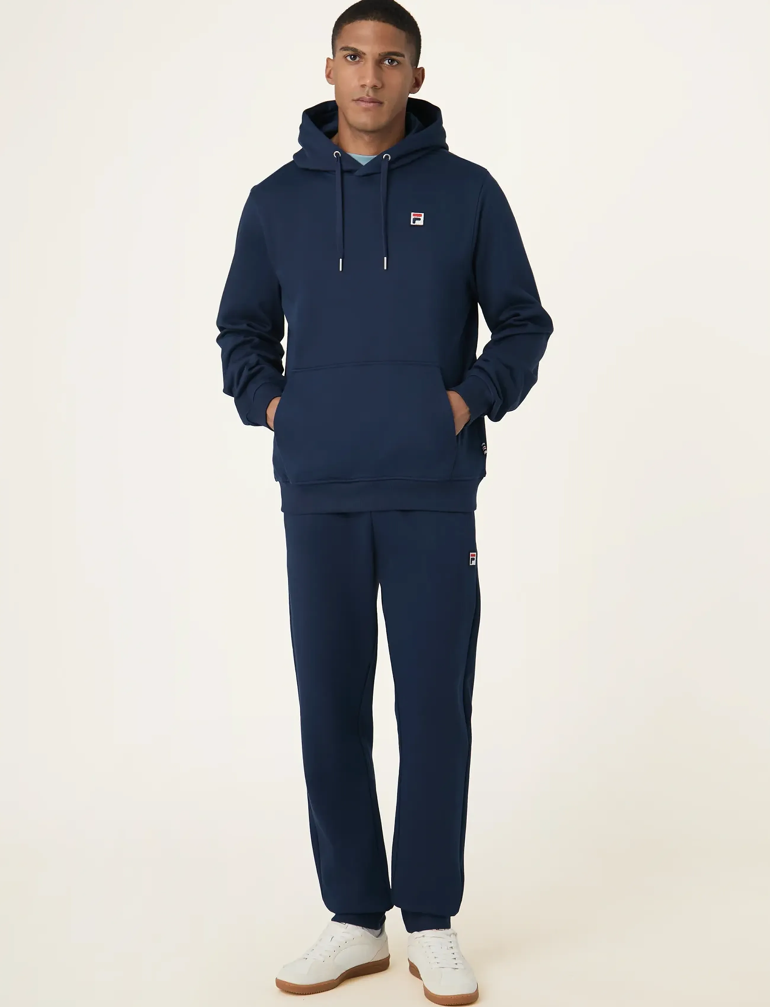 FILA - BIELLA regular hoodie - hettegensere - black iris - 4