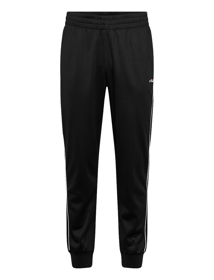 FILA - SAGANO regular track pants - sweatpants - black-bright white - 0