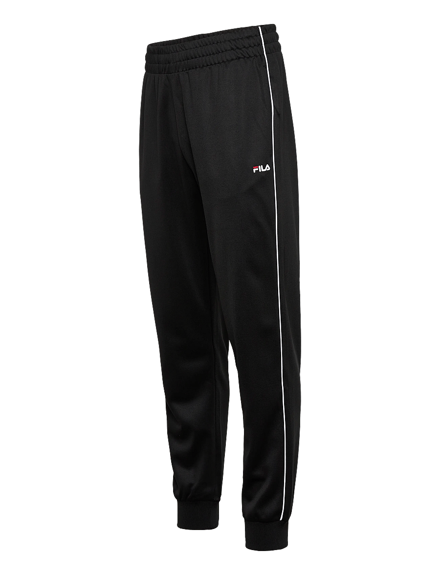 FILA - SAGANO regular track pants - sweatpants - black-bright white - 3