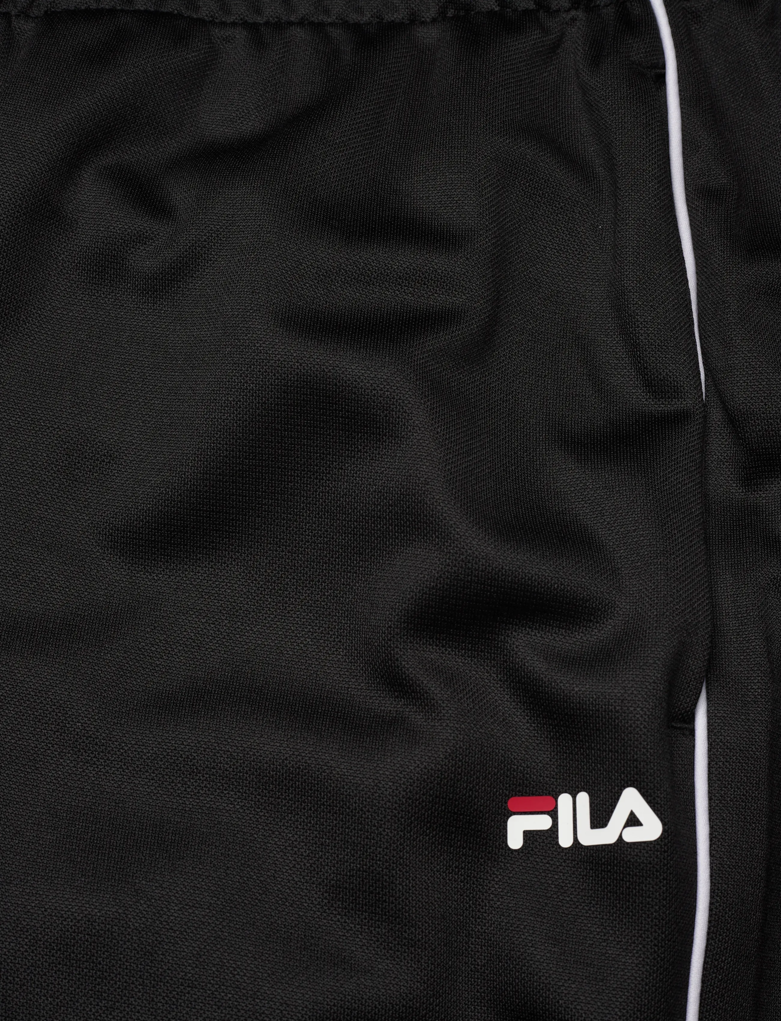 FILA - SAGANO regular track pants - sweatpants - black-bright white - 5