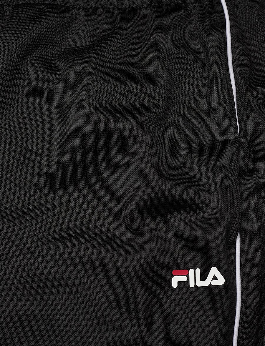 FILA - SAGANO regular track pants - sweatpants - black-bright white - 5