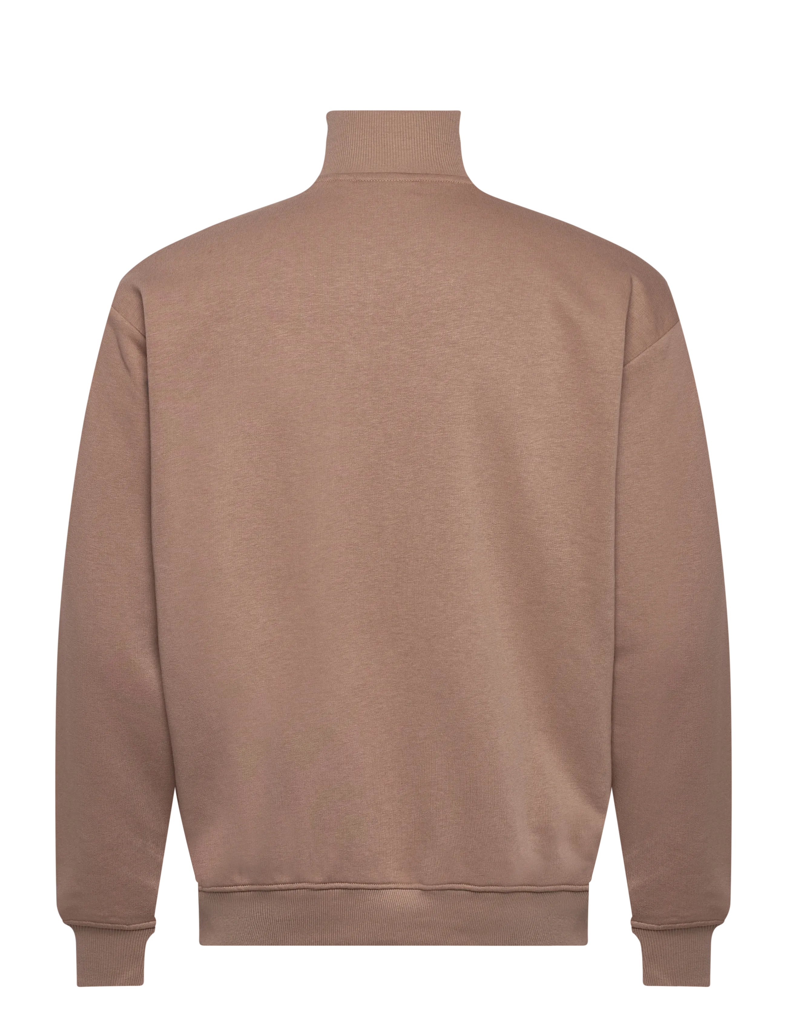 FILA - PARELLA loose half-zip sweatshirt - strik - taupe gray-bright white - 2