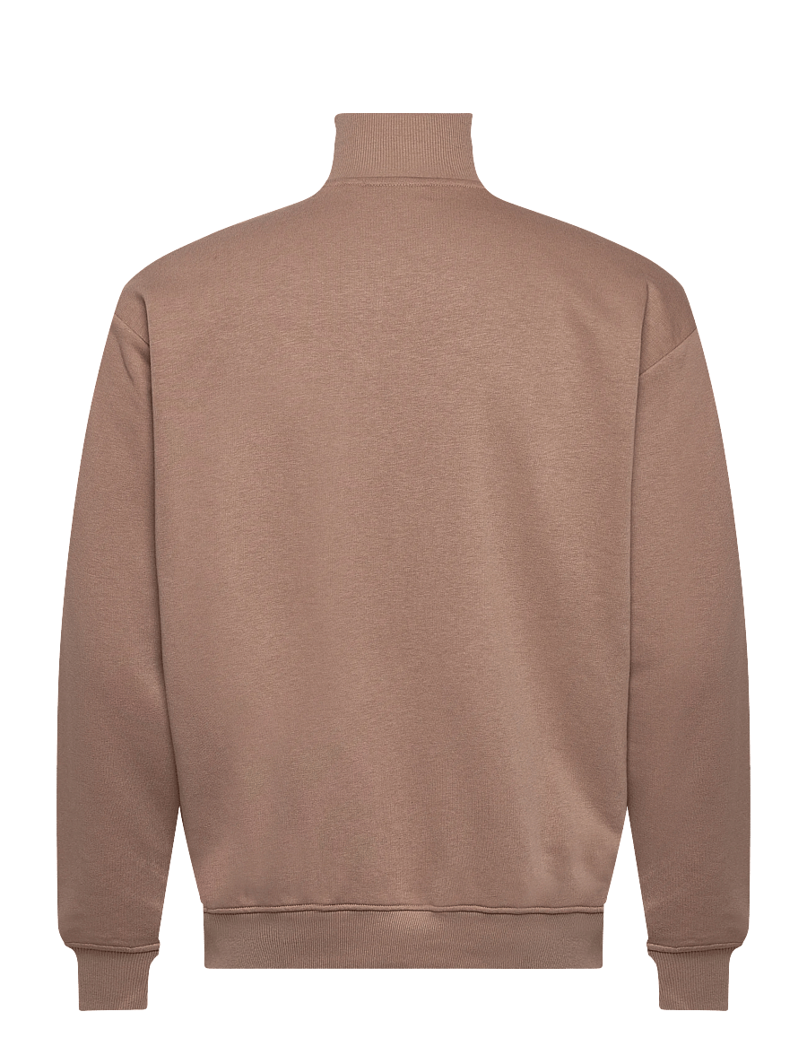 FILA - PARELLA loose half-zip sweatshirt - pullover mit halbem reißverschluss - taupe gray-bright white - 2