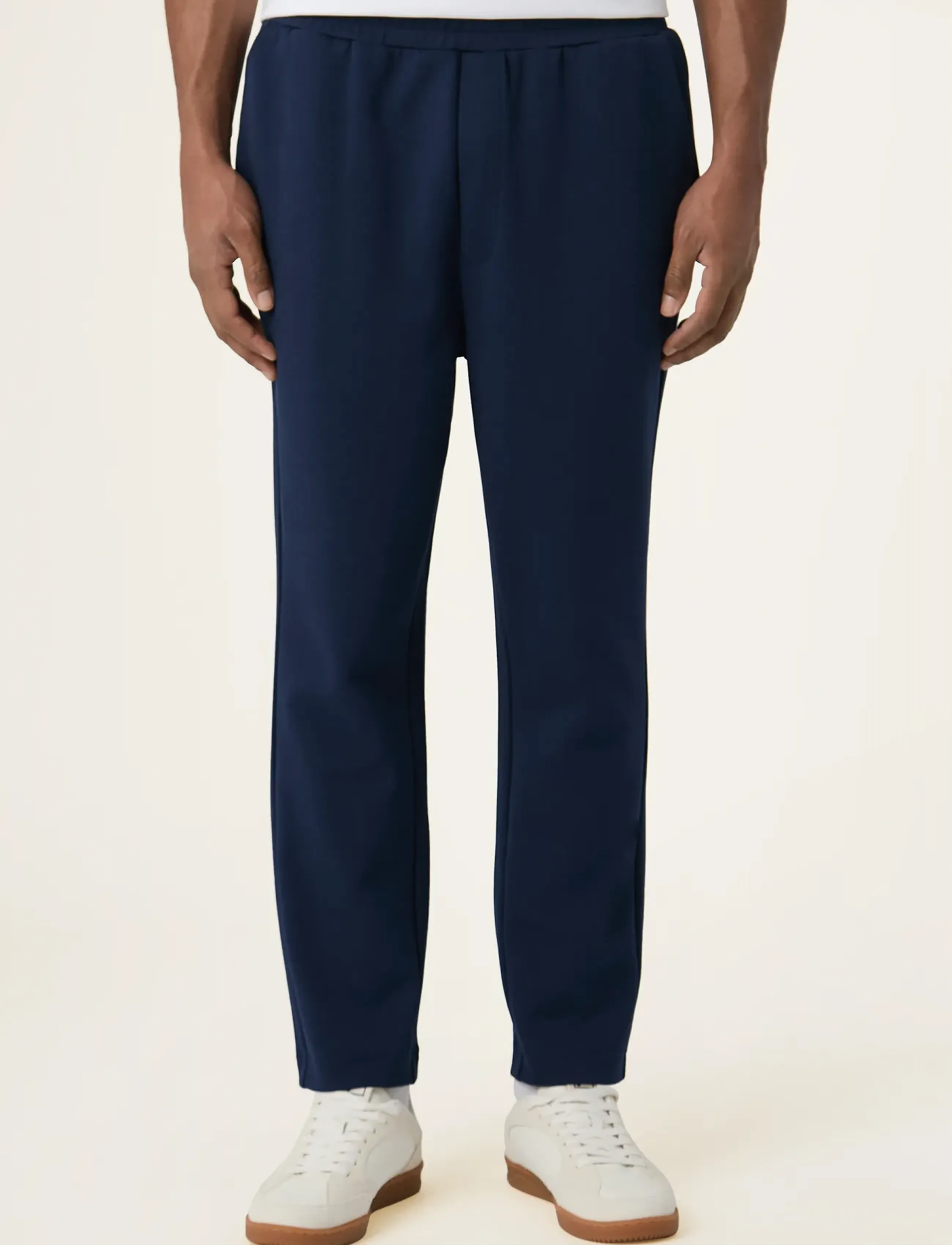 FILA - JOVENCAN slim cropped smart sweatpants - joggebukser - black iris - 0