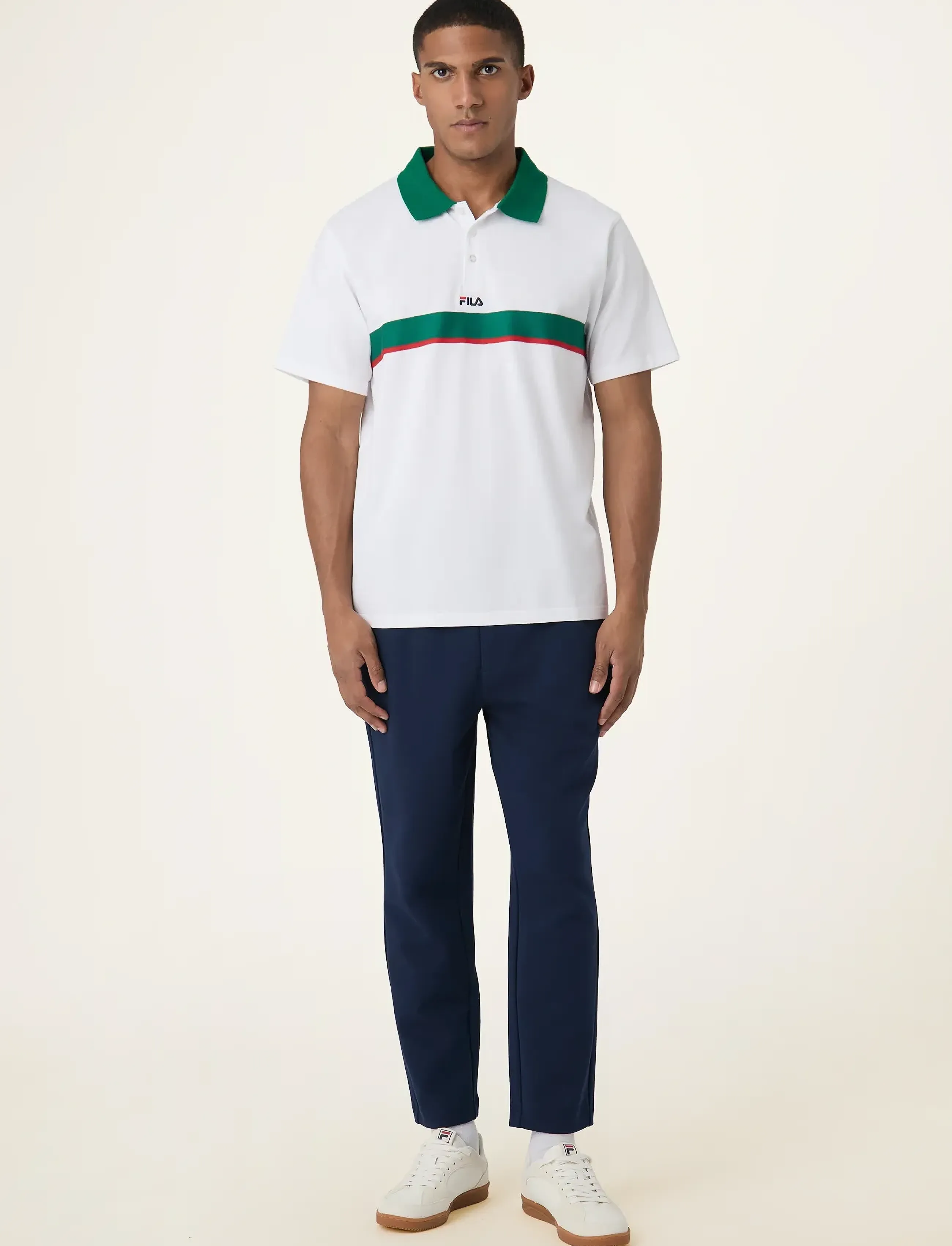 FILA - JOVENCAN slim cropped smart sweatpants - sweatpants - black iris - 4
