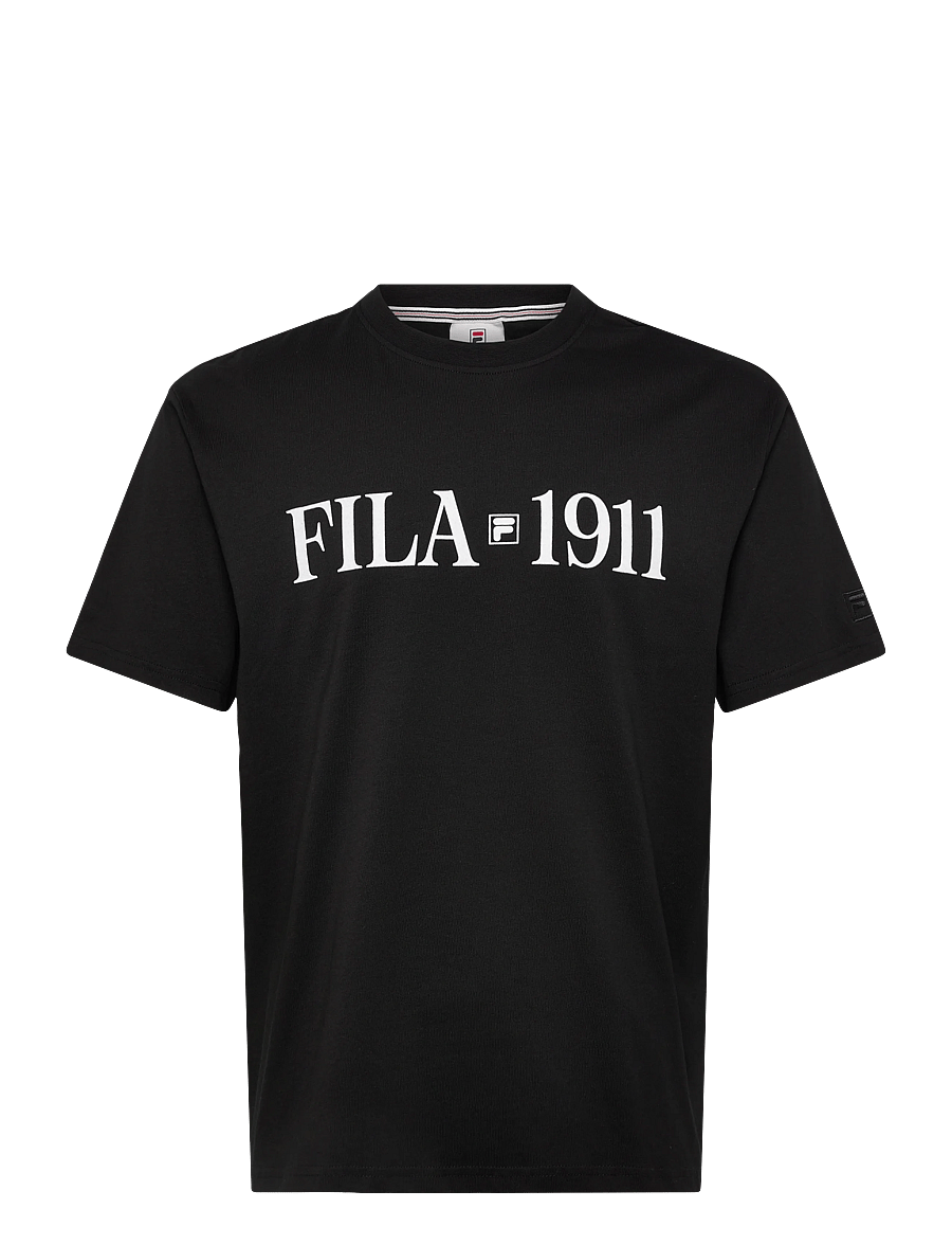 FILA - VINCI relaxed graphic t-shirt - oberteile & t-shirts - black - 0