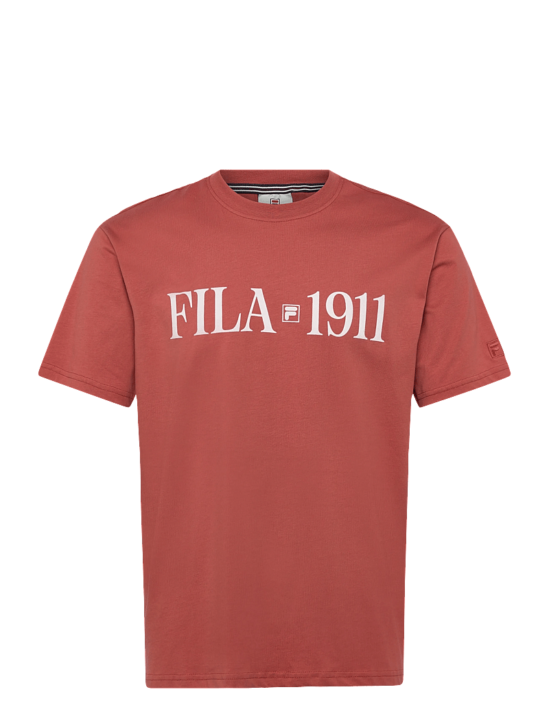 FILA - VINCI relaxed graphic t-shirt - oberteile & t-shirts - etruscan red - 0