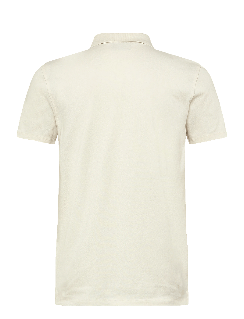 FILA - DIECIMO regular heritage tape polo shirt - toppe & t-shirts - egret - 1