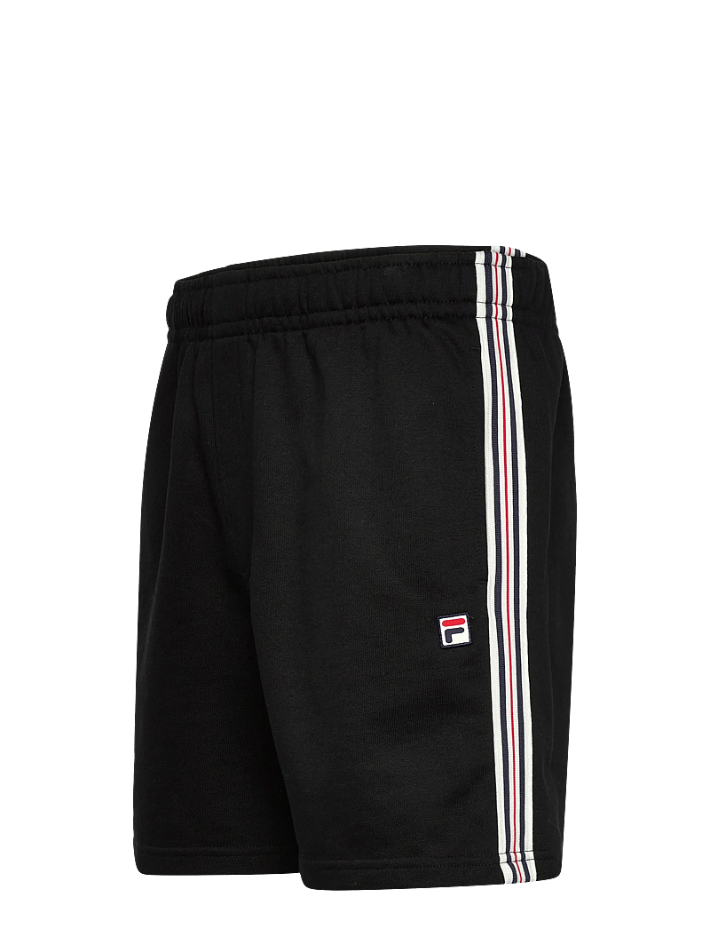 FILA - DIECIMO regular heritage tape sweat shorts - hosen - black - 3