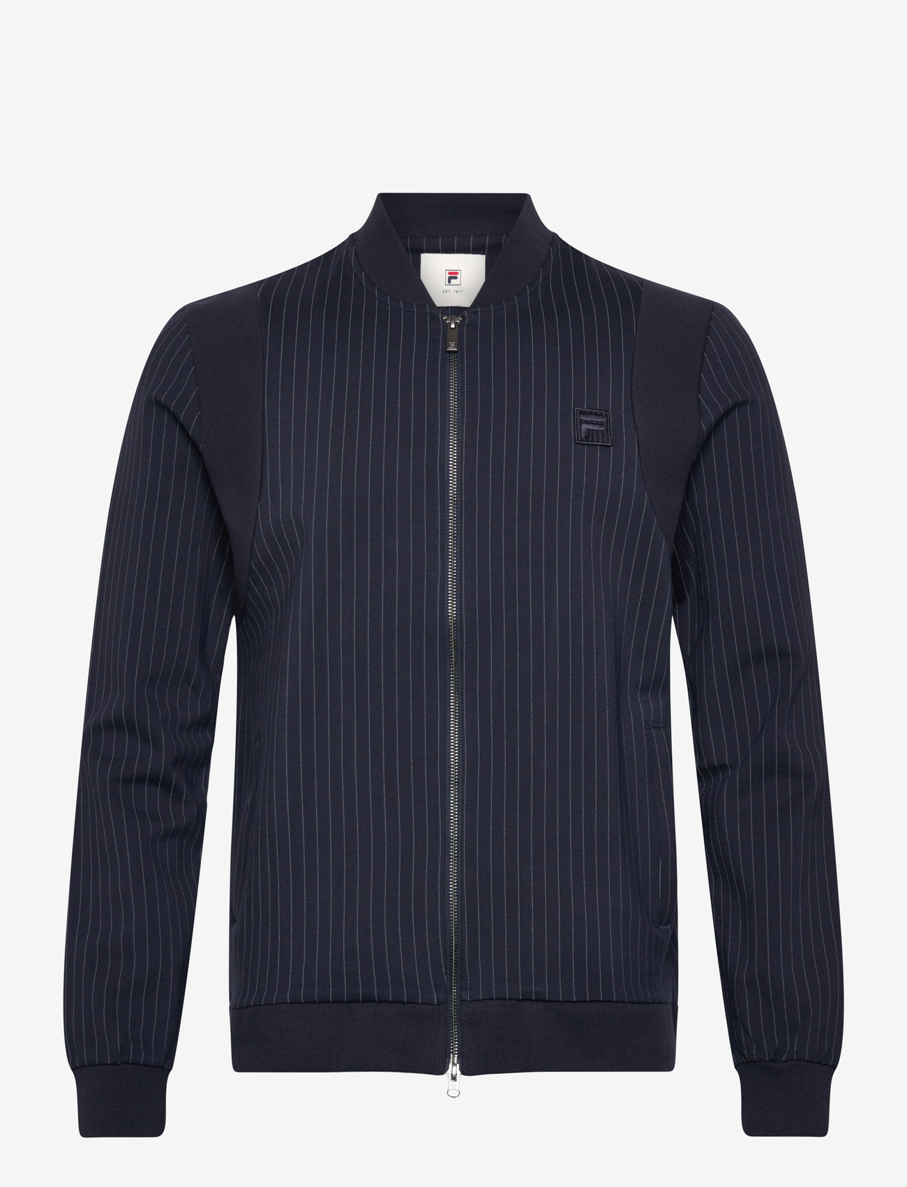 FILA - LUCCA regular pinstriped track jacket - sportsjakker - black iris / egret striped - 0