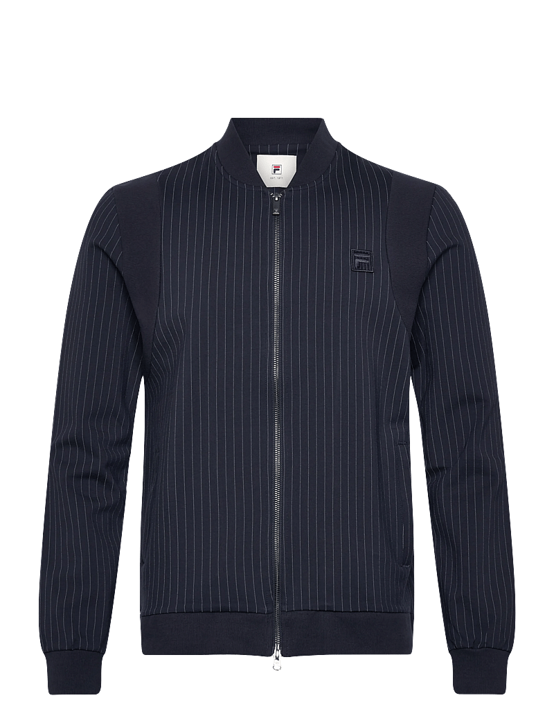 FILA - LUCCA regular pinstriped track jacket - sportsjakker - black iris / egret striped - 0