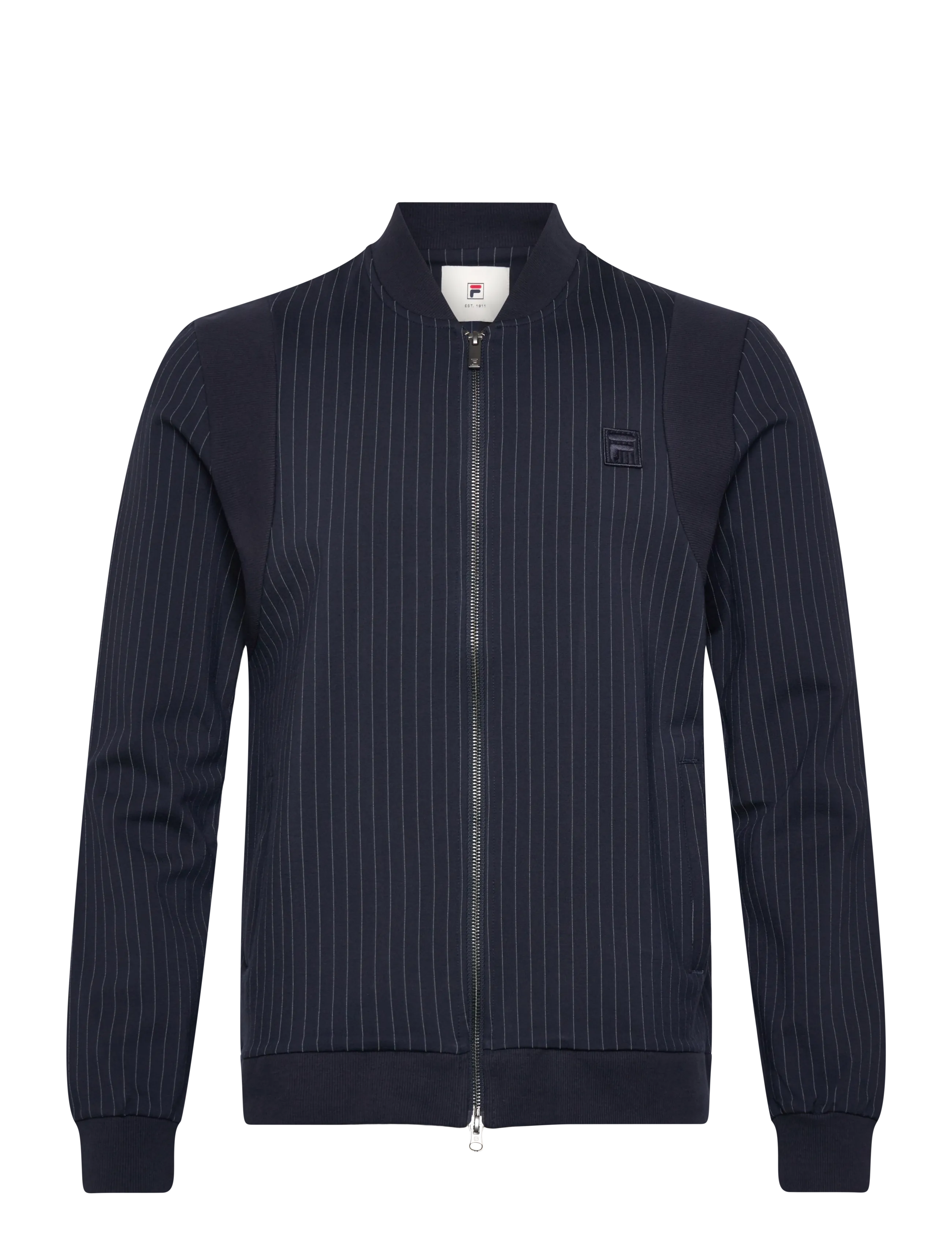 FILA LUCCA regular pinstriped track jacket - Jacken - BLACK IRIS / EGRET STRIPED / navy