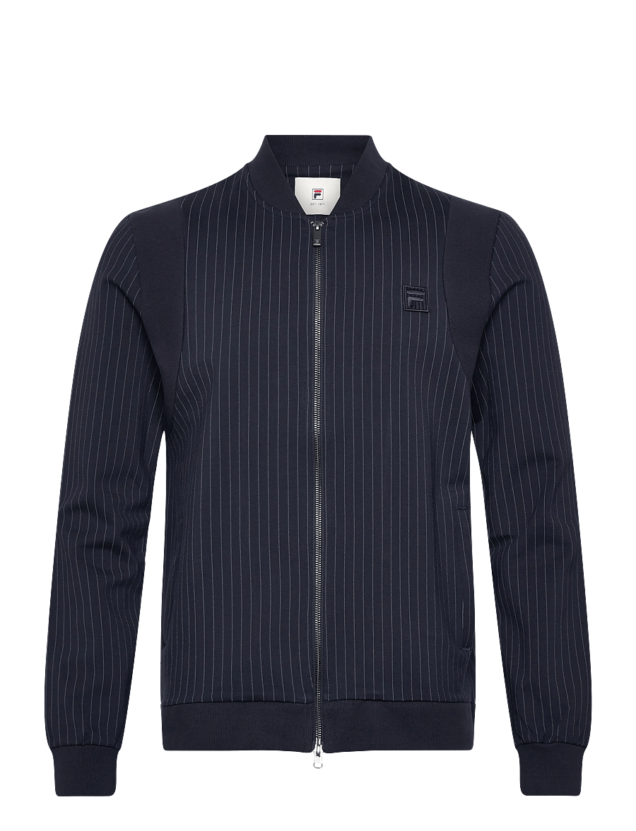 FILA - LUCCA regular pinstriped track jacket - ikdienišķa stila žaketes - black iris / egret striped - 0