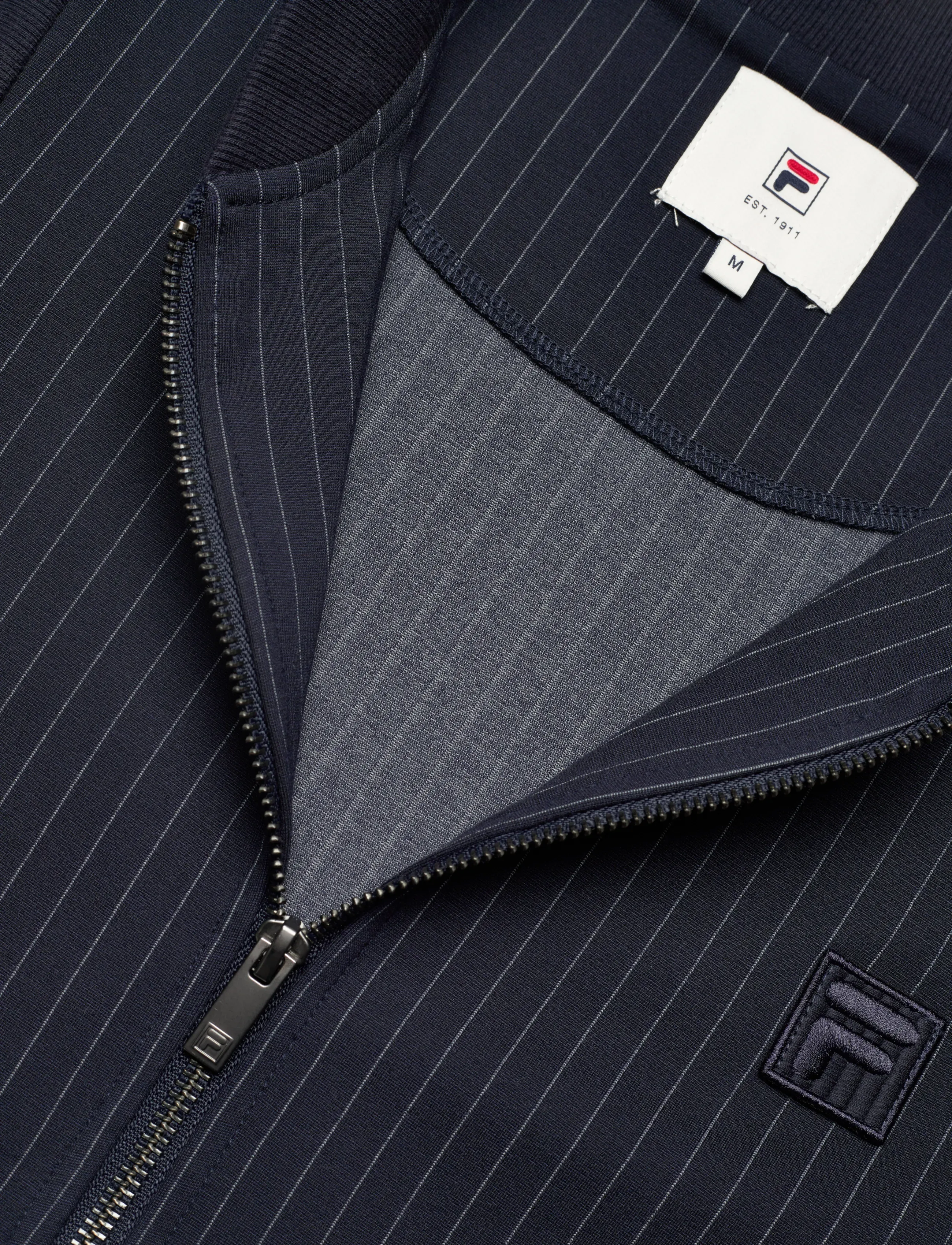 FILA - LUCCA regular pinstriped track jacket - ikdienišķa stila žaketes - black iris / egret striped - 2
