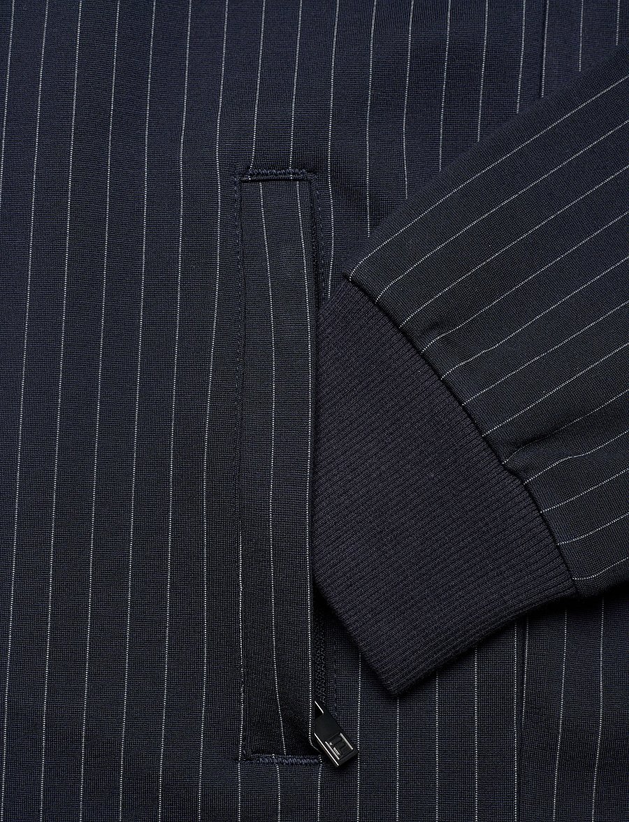 FILA - LUCCA regular pinstriped track jacket - ikdienišķa stila žaketes - black iris / egret striped - 4
