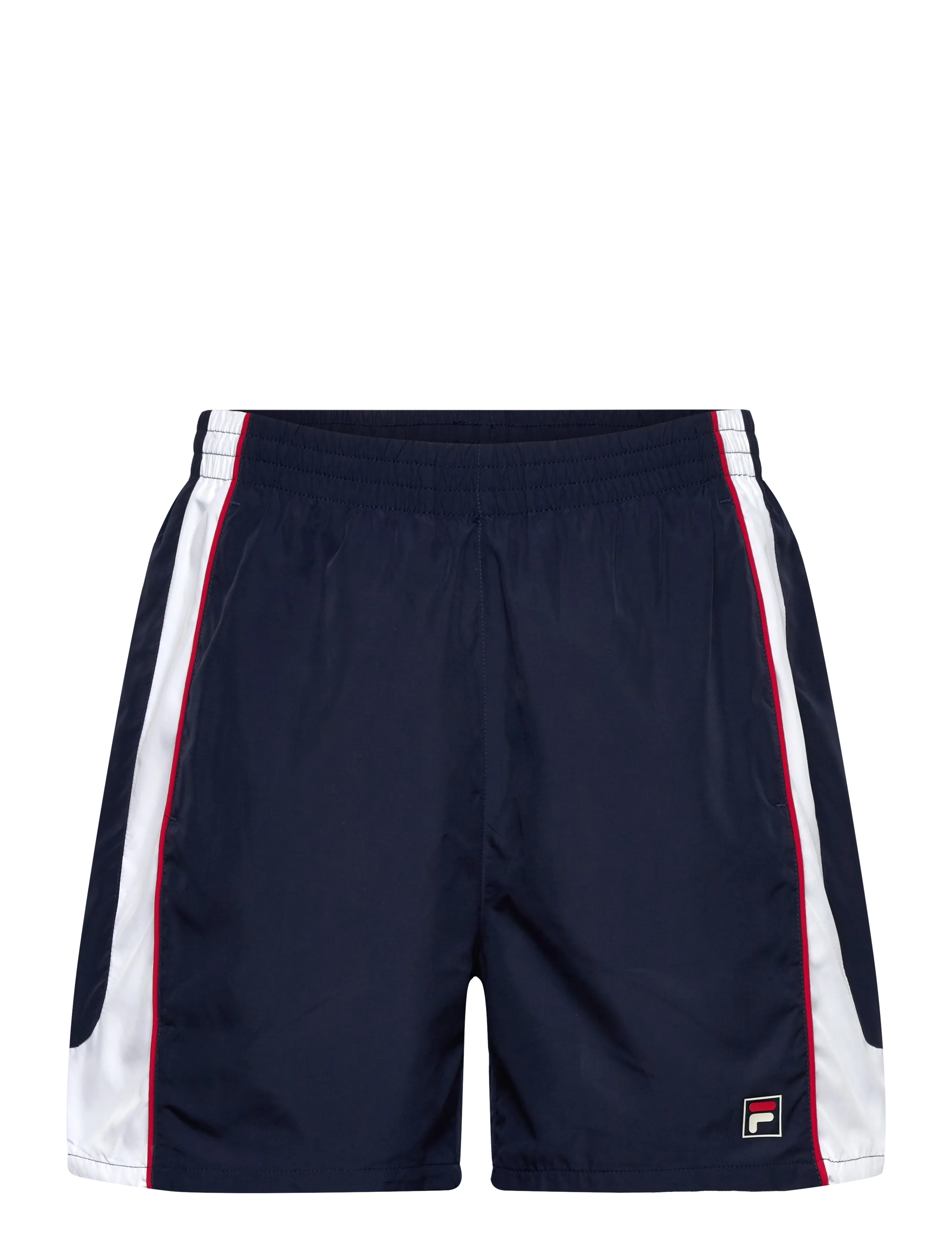 FILA PISTOIA loose blocked woven shorts - Bottoms - BLACK IRIS-BRIGHT WHITE / navy