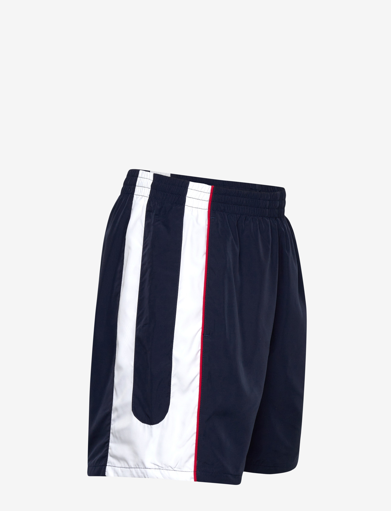 FILA - PISTOIA loose blocked woven shorts - afslappede shorts - black iris-bright white - 2