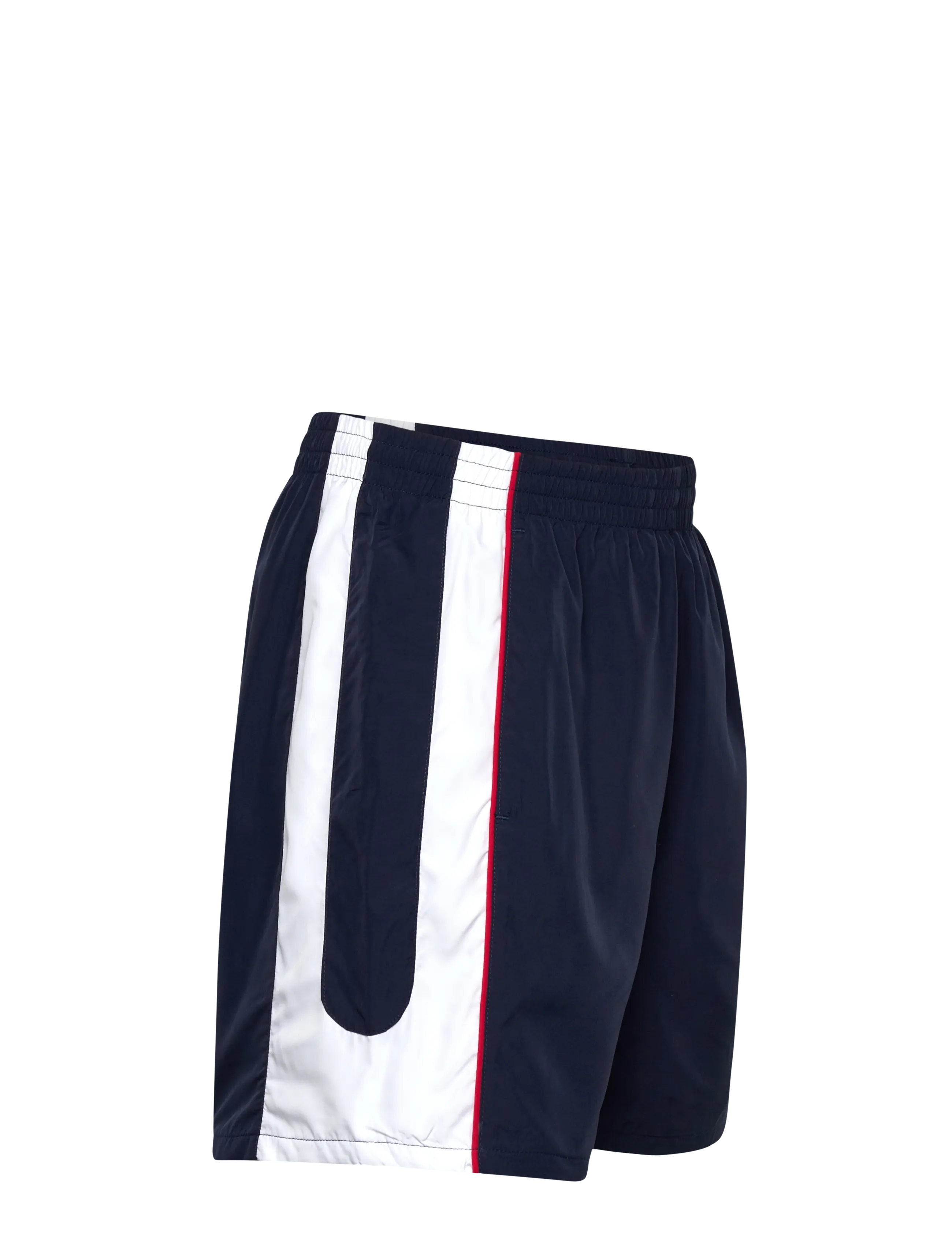 FILA - PISTOIA loose blocked woven shorts - afslappede shorts - black iris-bright white - 2