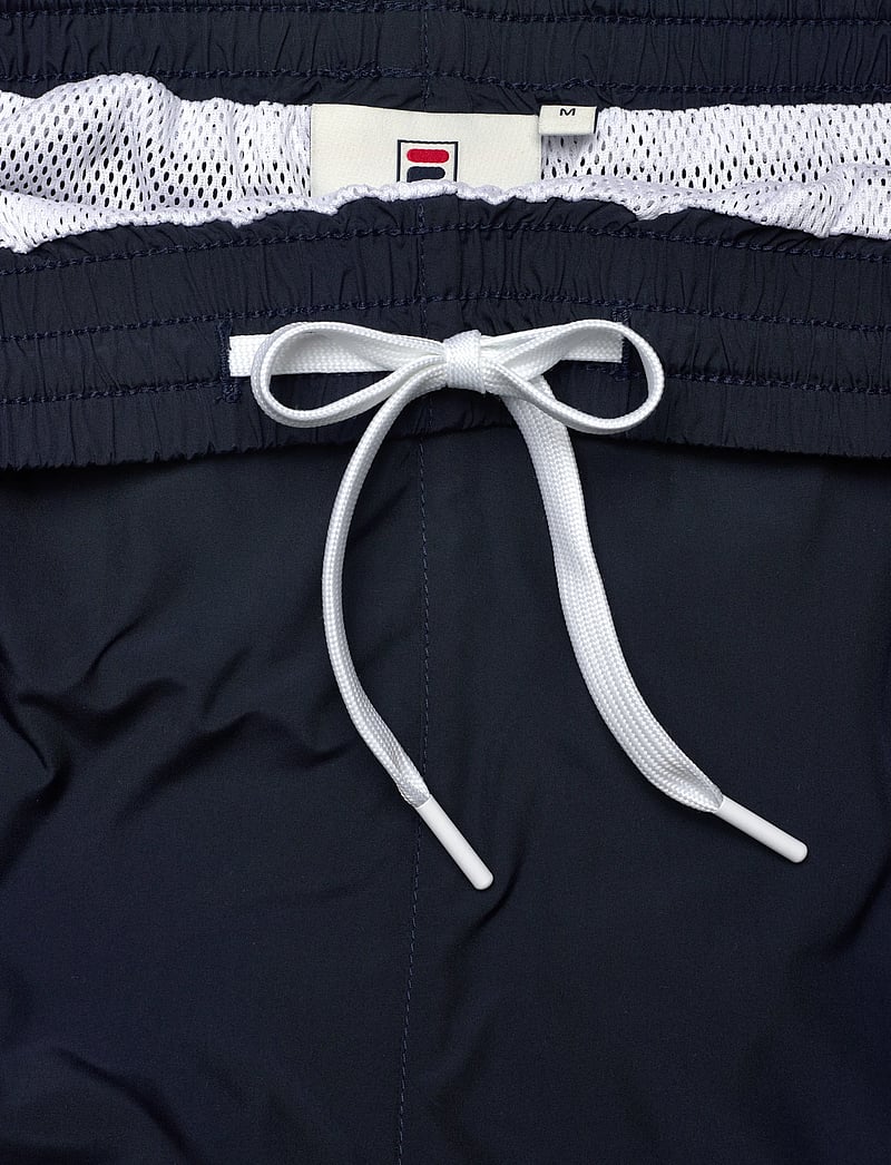 FILA - PISTOIA loose blocked woven shorts - vabaaja lühikesed püksid - black iris-bright white - 5