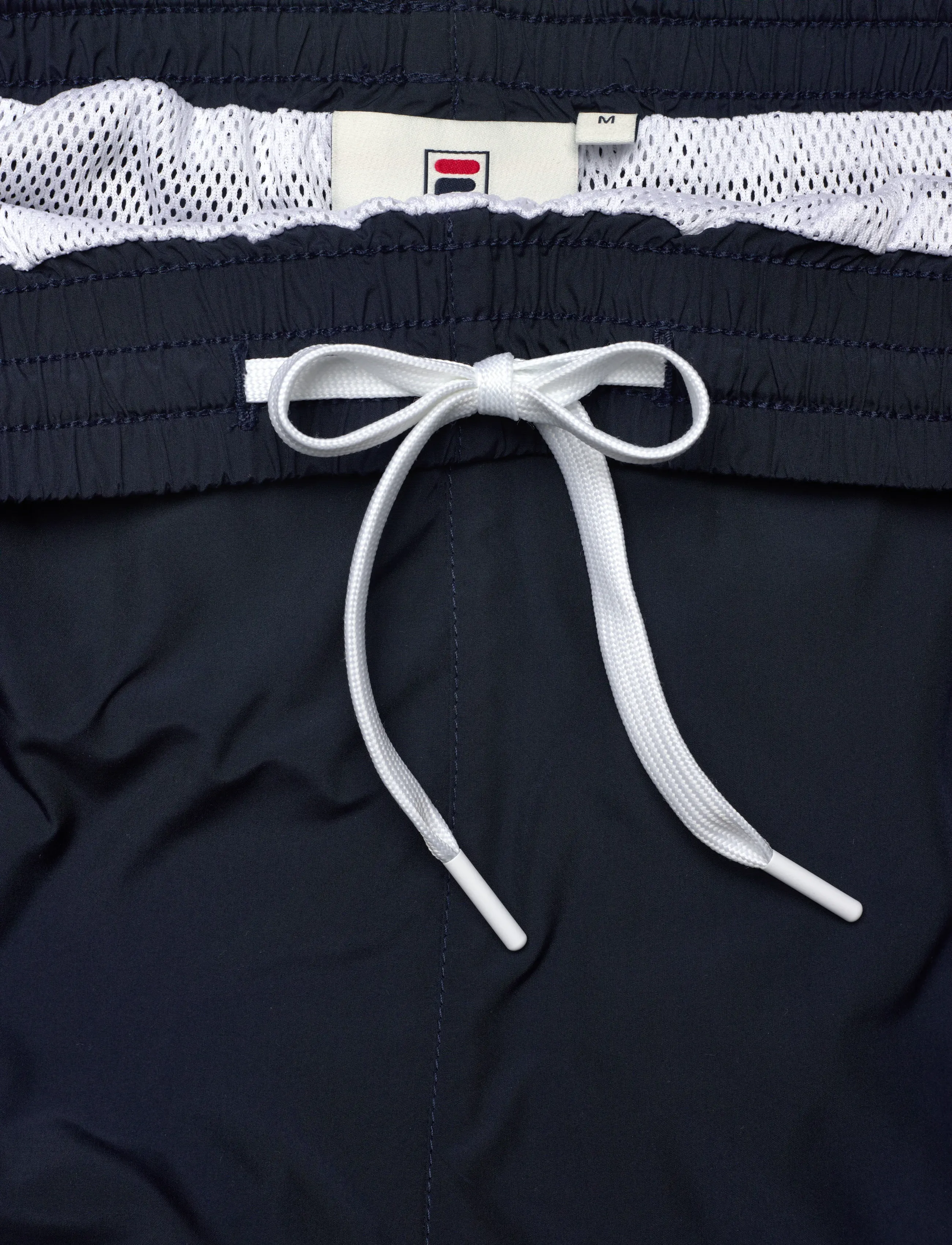 FILA - PISTOIA loose blocked woven shorts - afslappede shorts - black iris-bright white - 5
