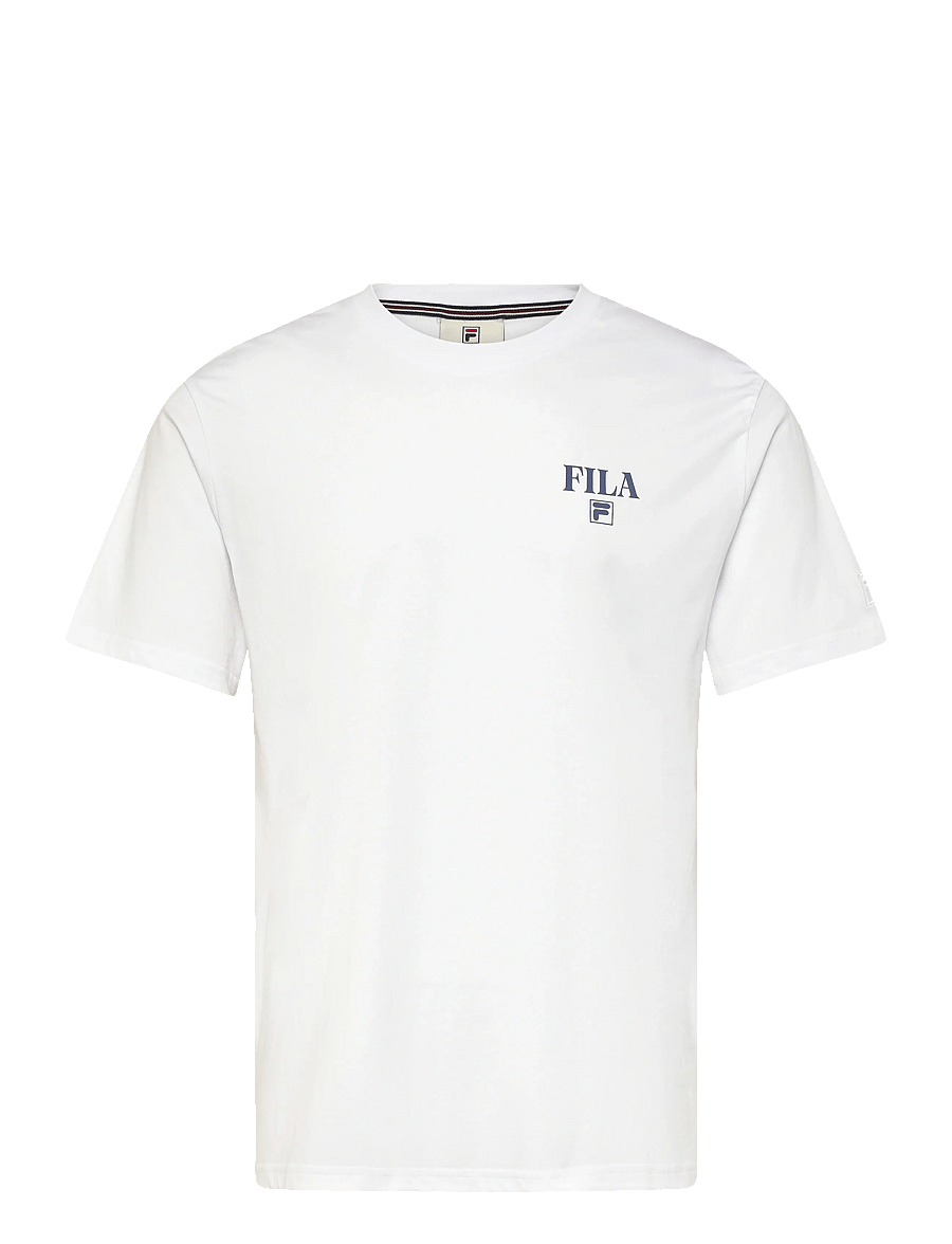 FILA - PONZANO relaxed graphic t-shirt - oberteile & t-shirts - bright white - 0